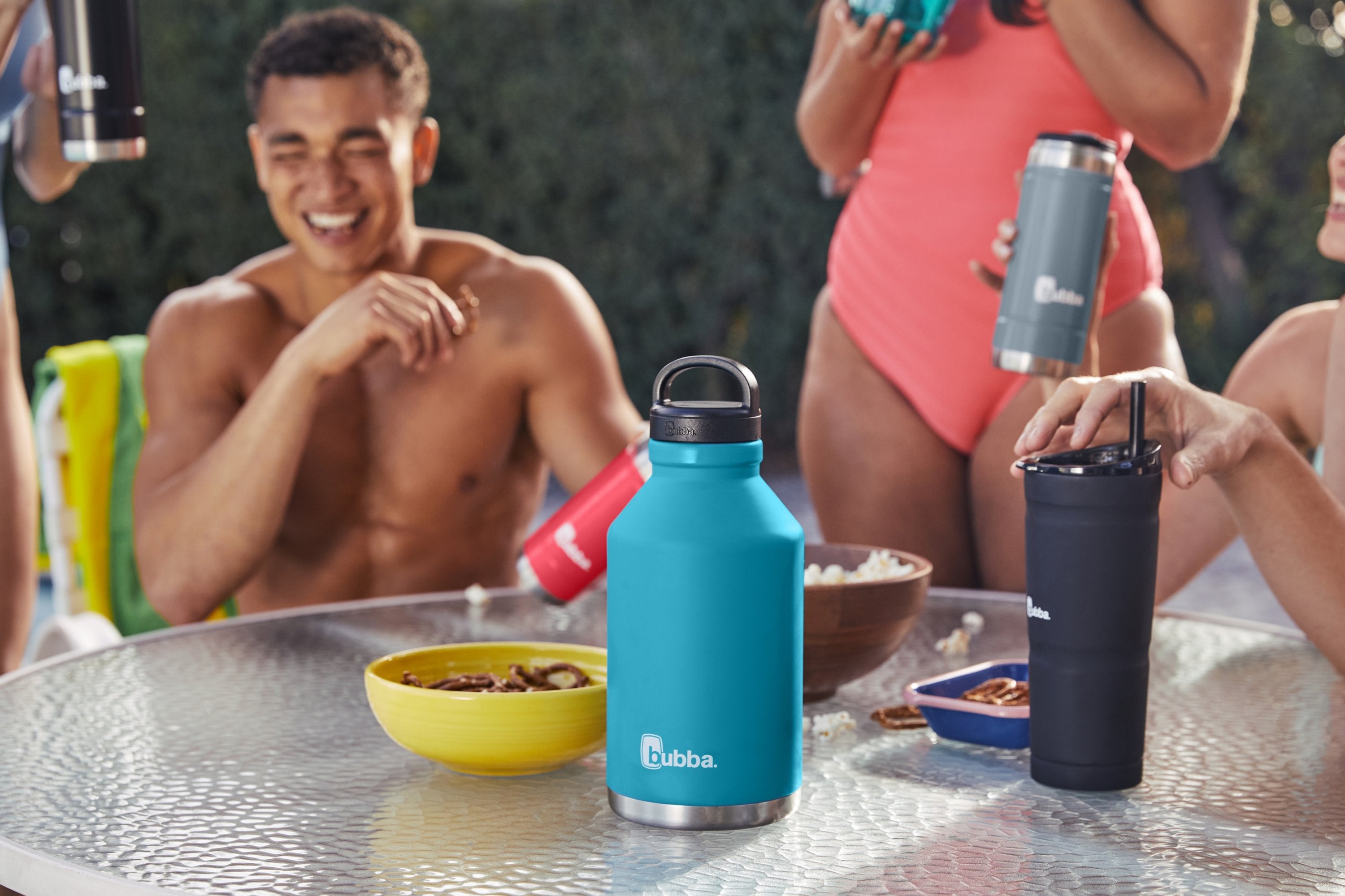 bubba Trailblazer Growler with Wide Mouth Lid | 64oz | Electric Berry