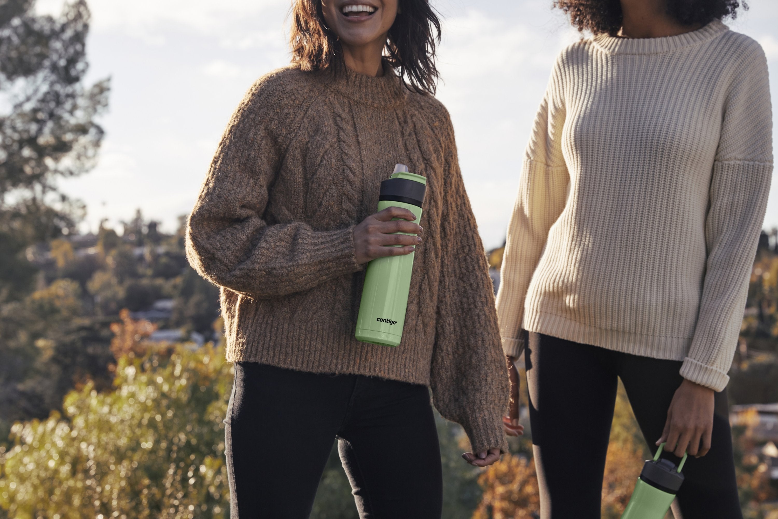 Contigo® Ashland Chill 2.0 Stainless Steel Water Bottle with AUTOSPOUT® Lid | 24oz | Cucumber | Cup Holder