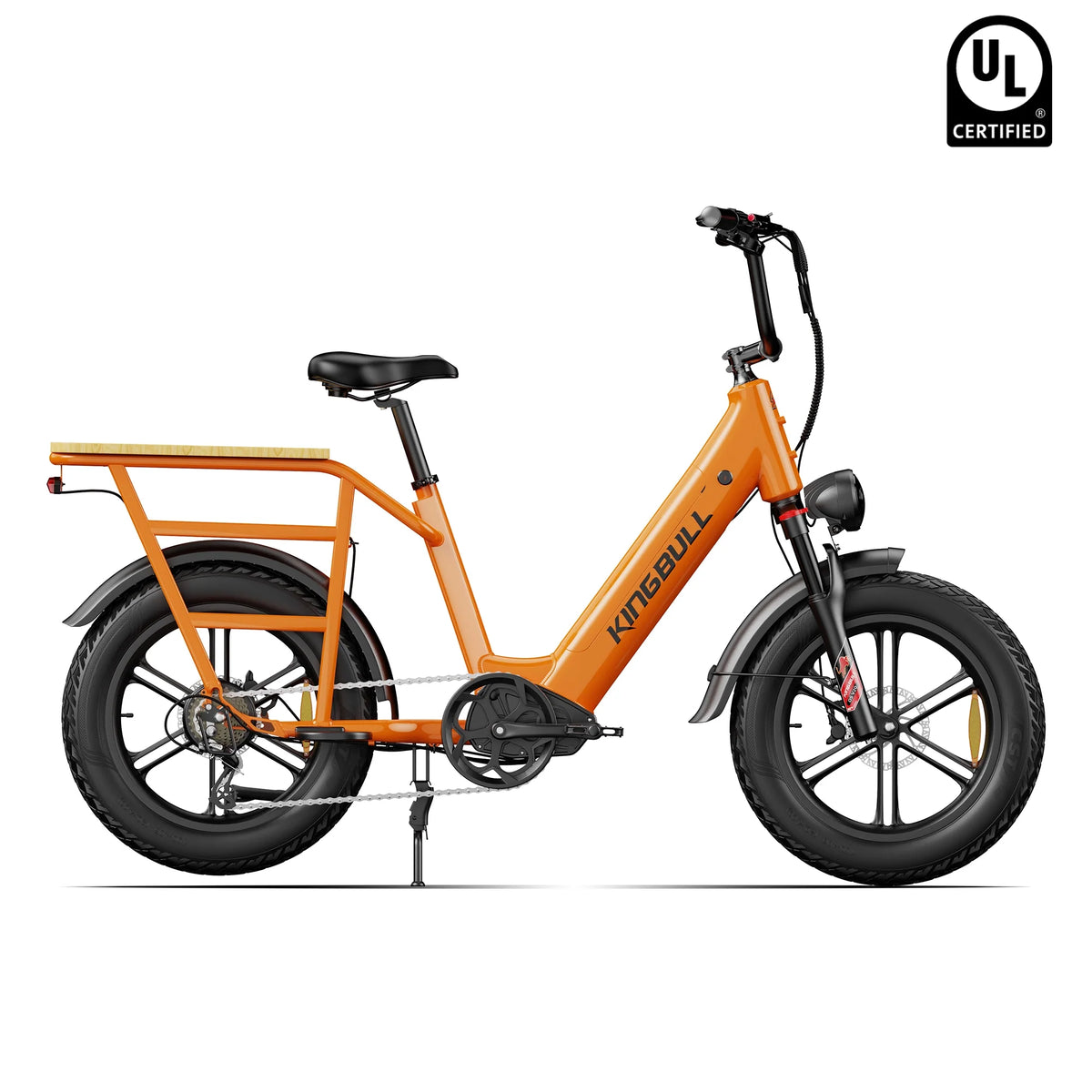 Kingbull Voyager 2.0 | Fat Tire Electric Cargo Bike - Orange / Ebike only