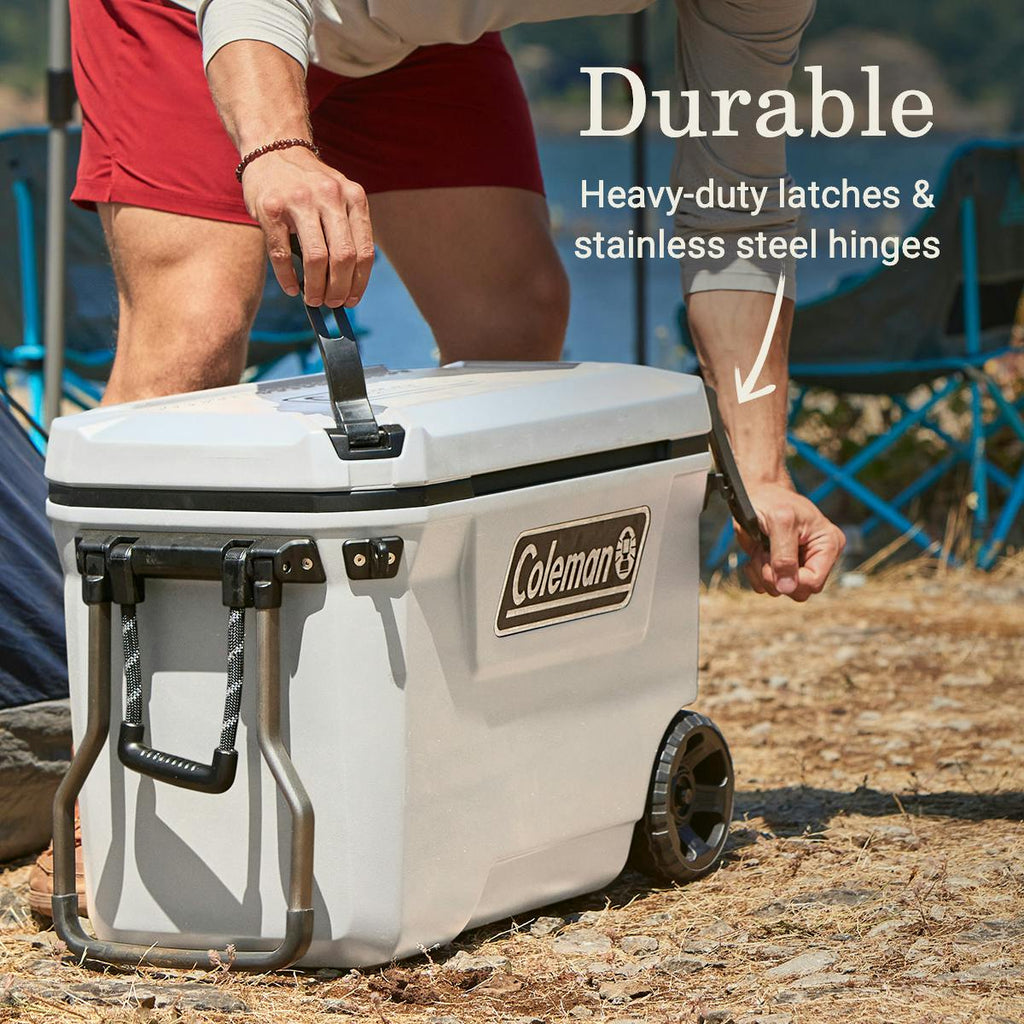 Coleman Convoy™ Series 65-Quart Cooler With Wheels | White