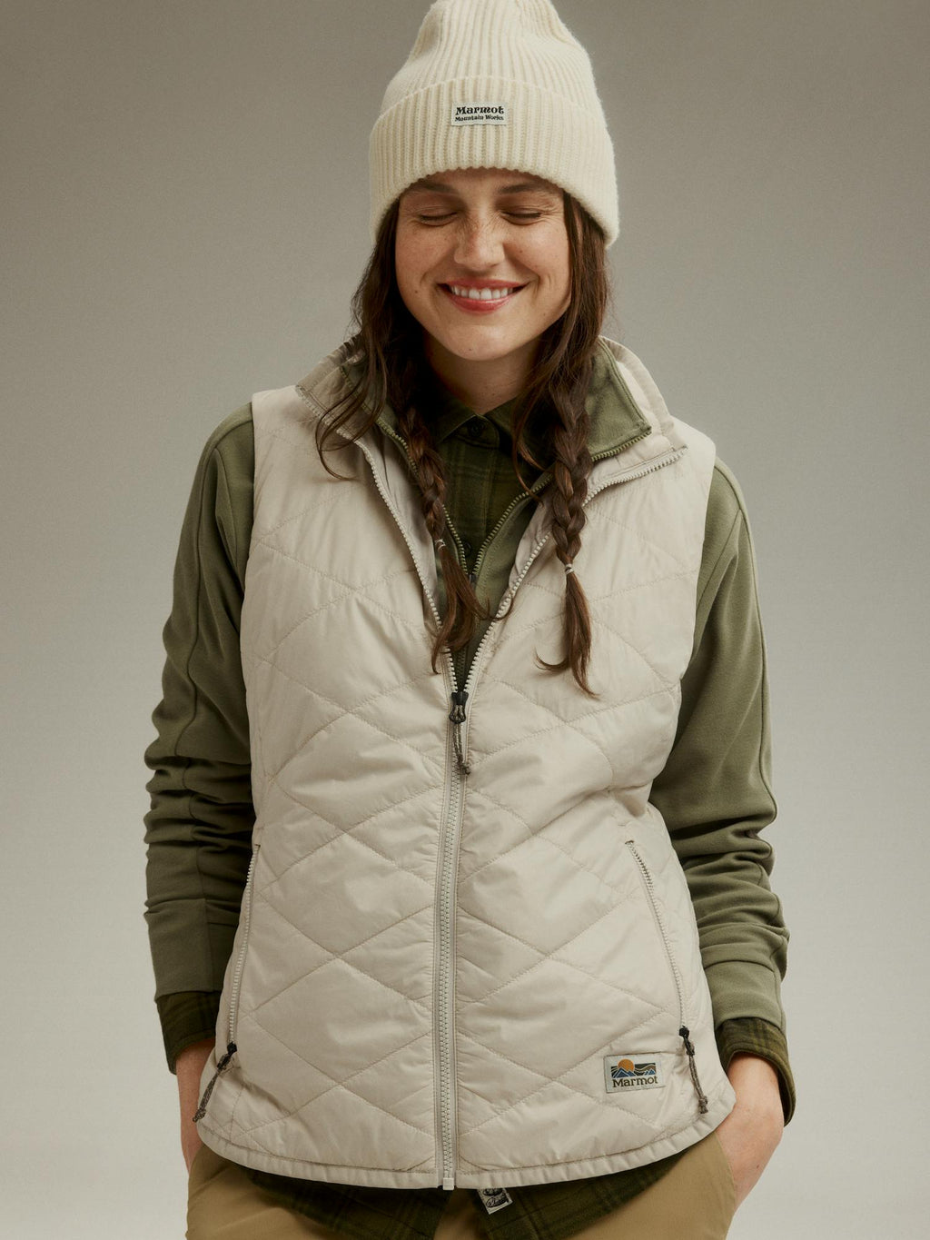 Marmot Women's Stinson Insulated Vest in Birch Bark