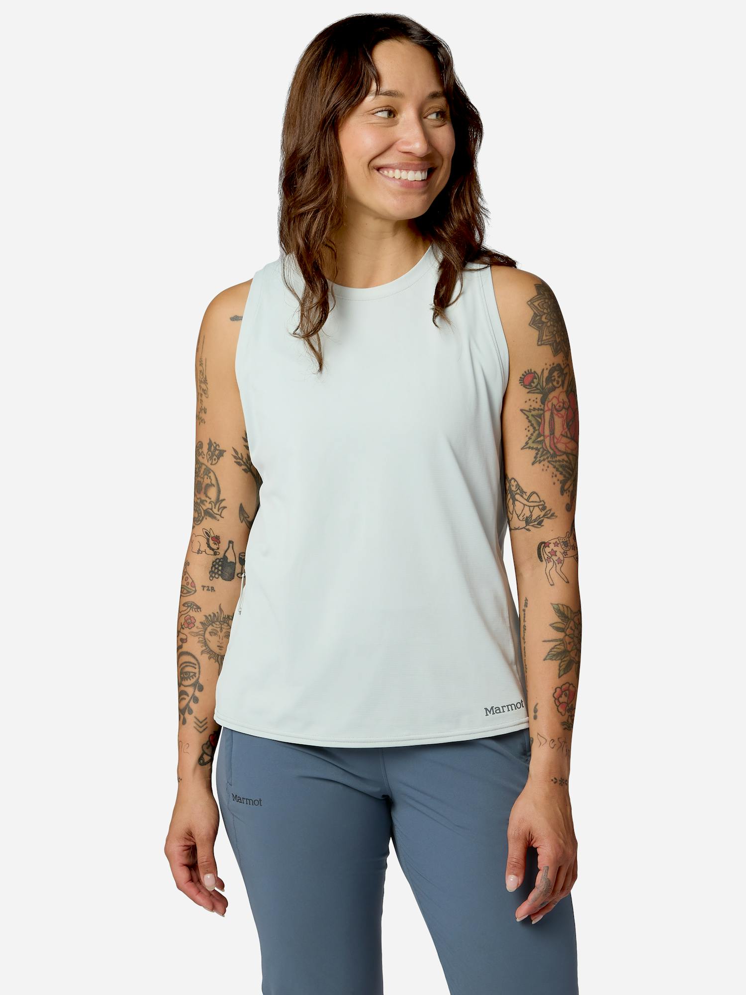 Marmot Women's AirExchange UPF 50 High-Neck Tank (Spring 2026) in Boulder Crack
