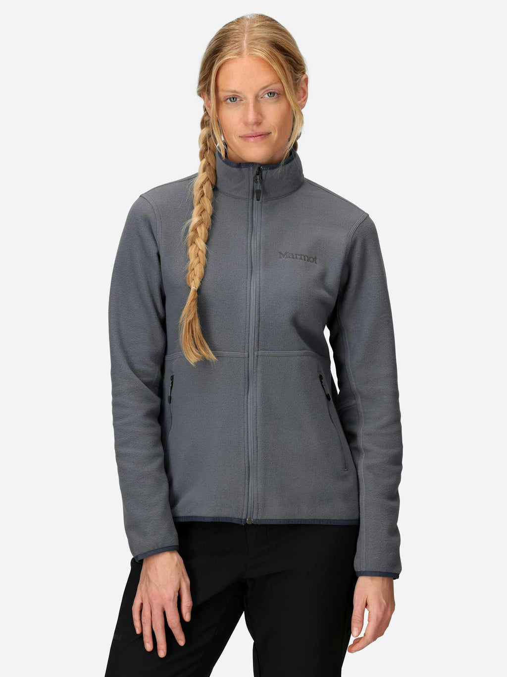 Marmot Women's Rocklin Fleece Full-Zip Jacket in Steel Onyx
