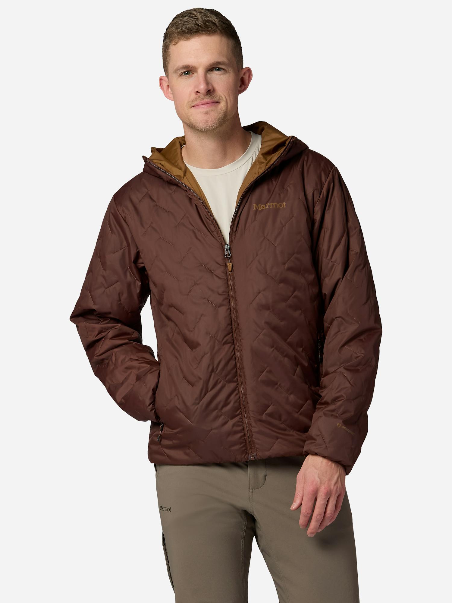 Marmot Men’s MonoQuilt PrimaLoft® Insulated Hoody in Umber
