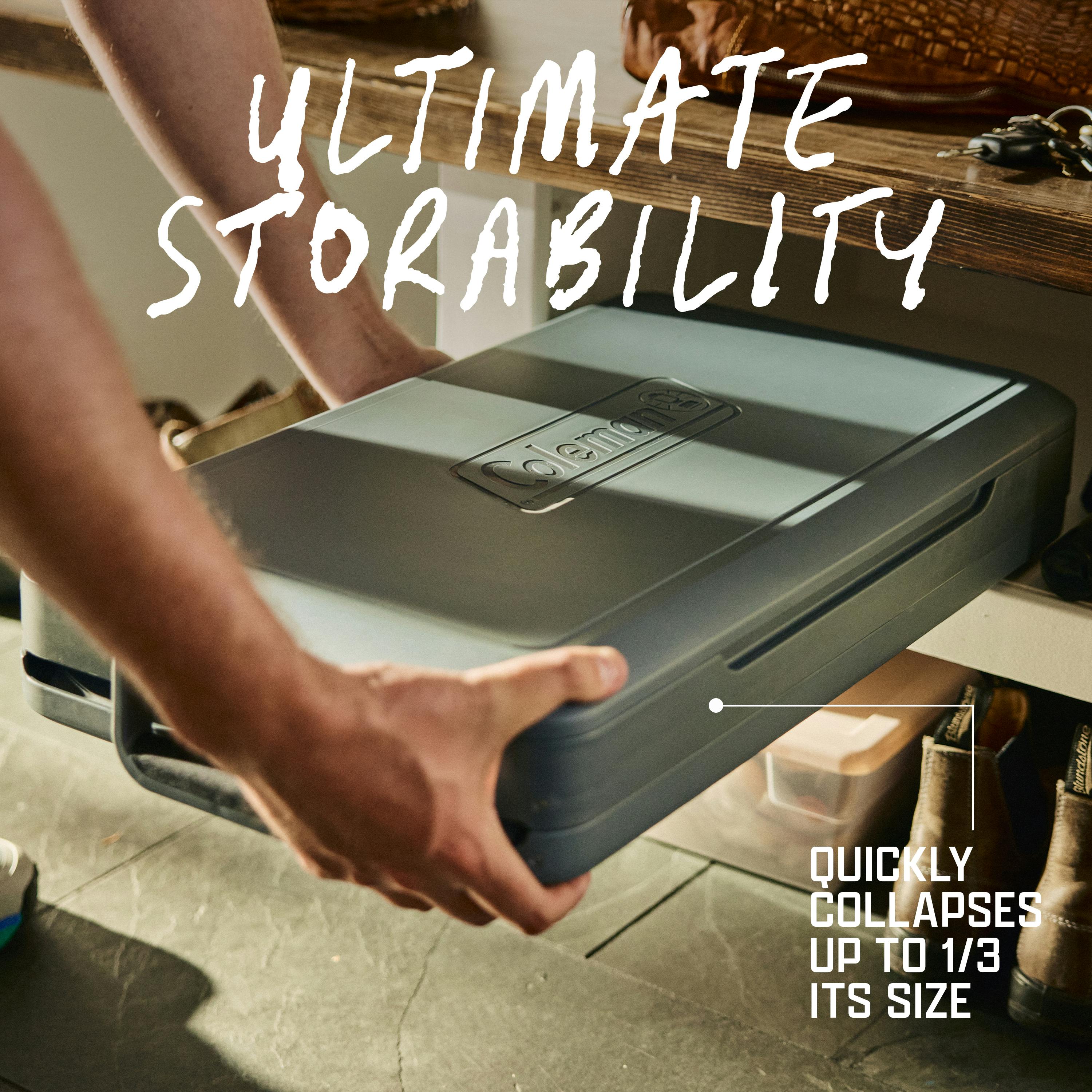 Coleman Snap 'N Go 45-Quart Collapsible Hard Cooler | Mussel