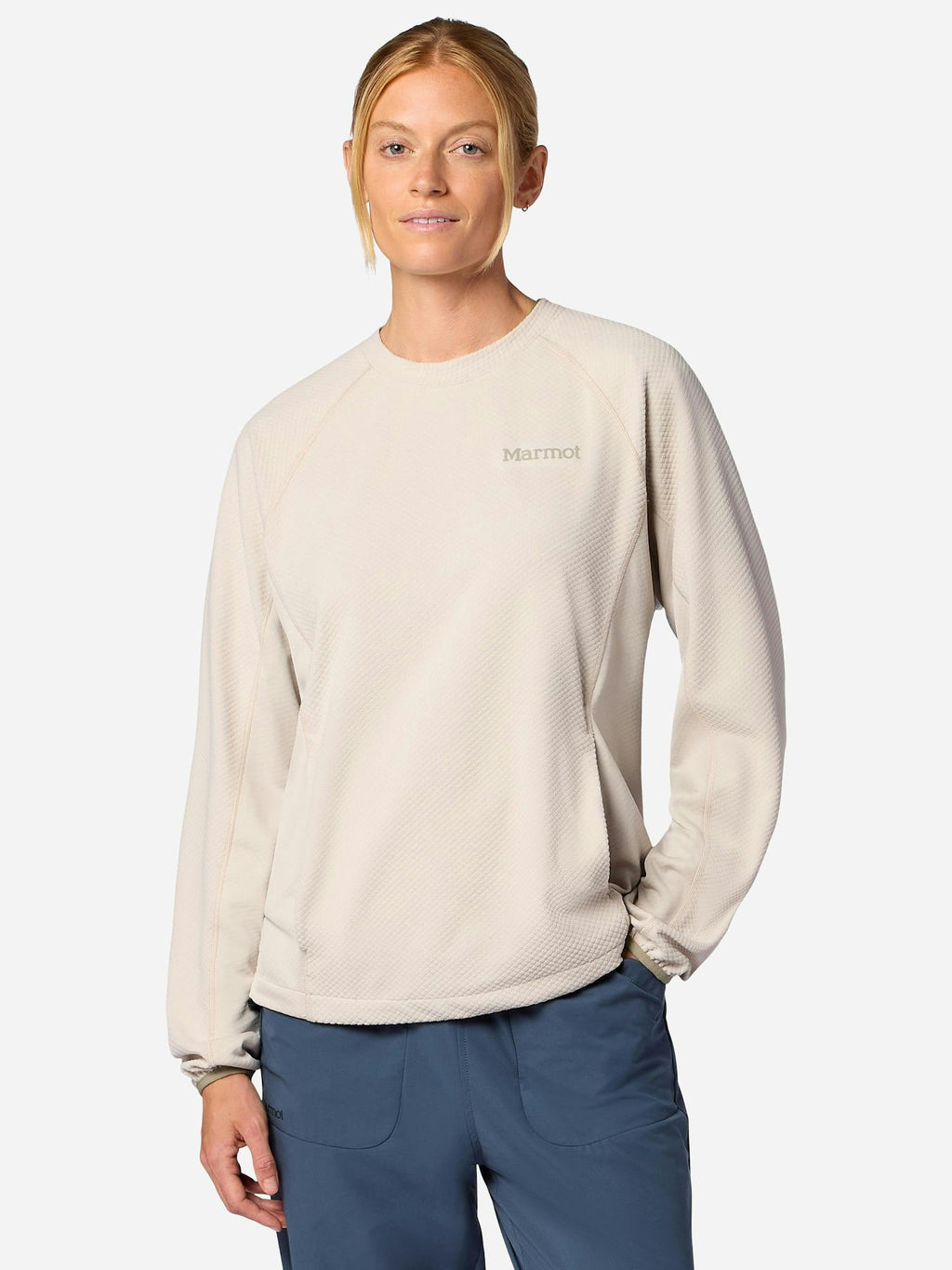 Marmot Women's Rockbound Fleece Pullover in Birch Bark