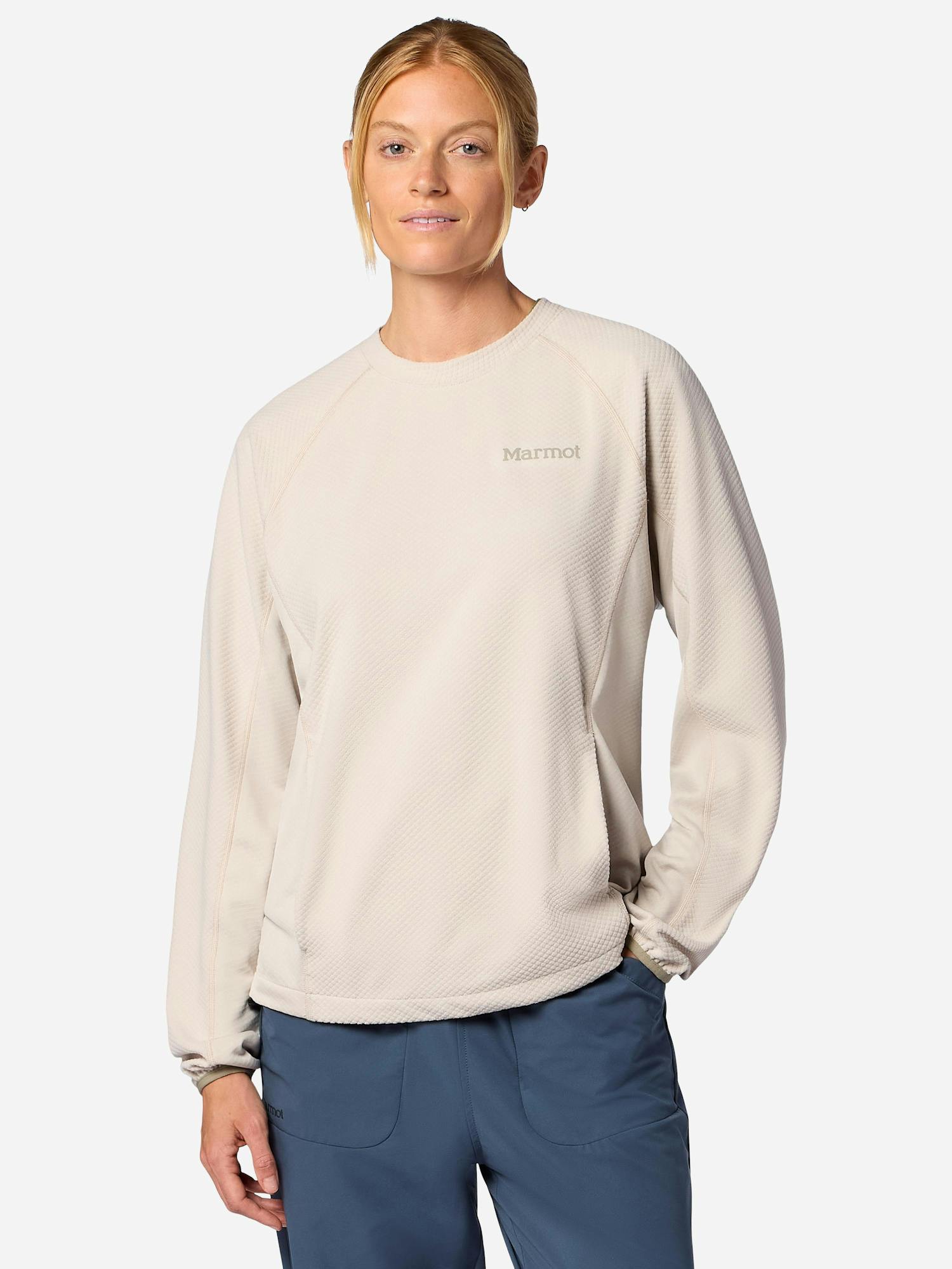 Marmot Women's Rockbound Fleece Pullover in Birch Bark