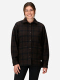 Marmot Women’s Pinecrest Heavyweight Flannel Overshirt (Fall 2025) in Black | Cotton