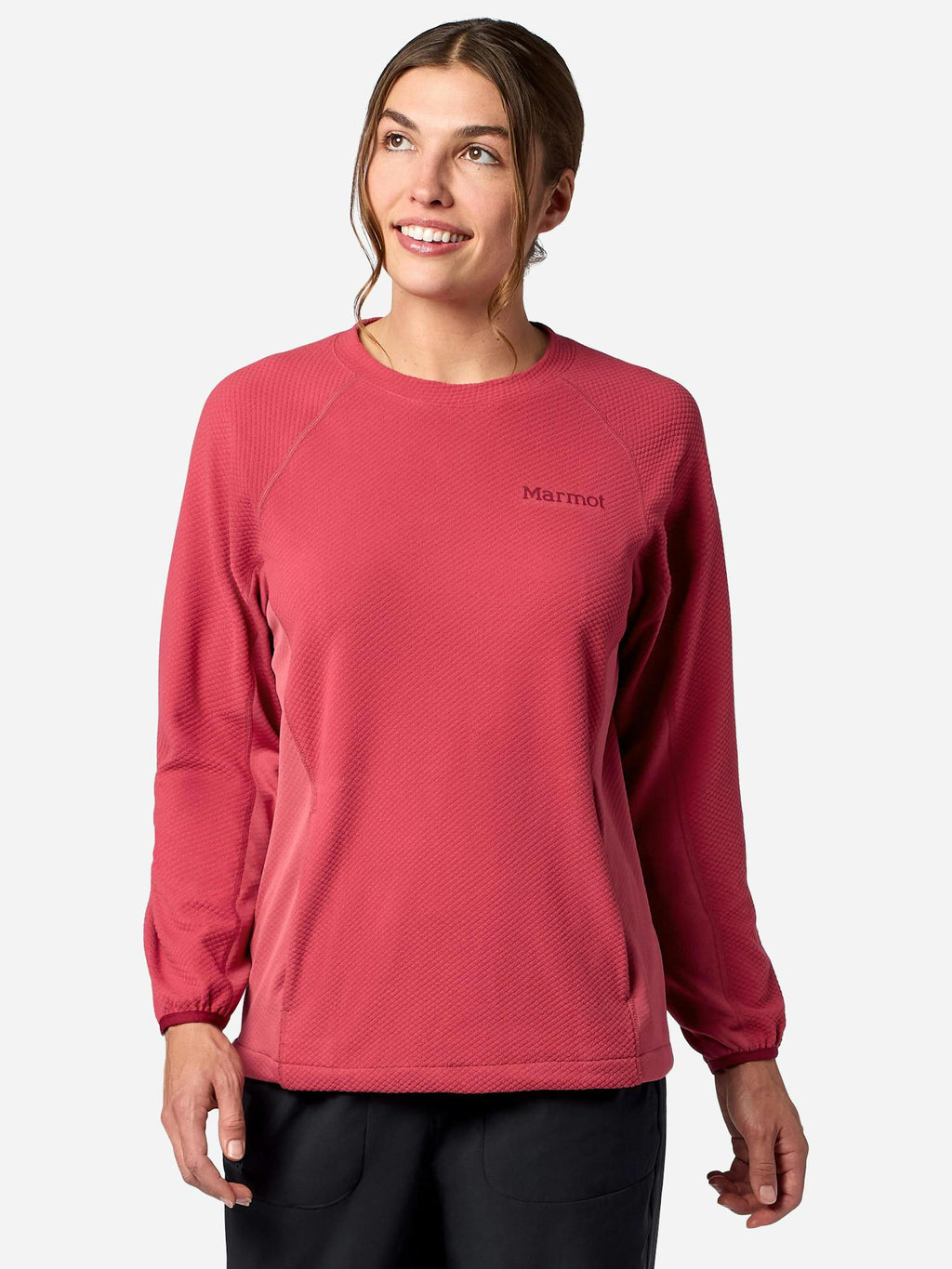 Marmot Women's Rockbound Fleece Pullover in Dried Rose