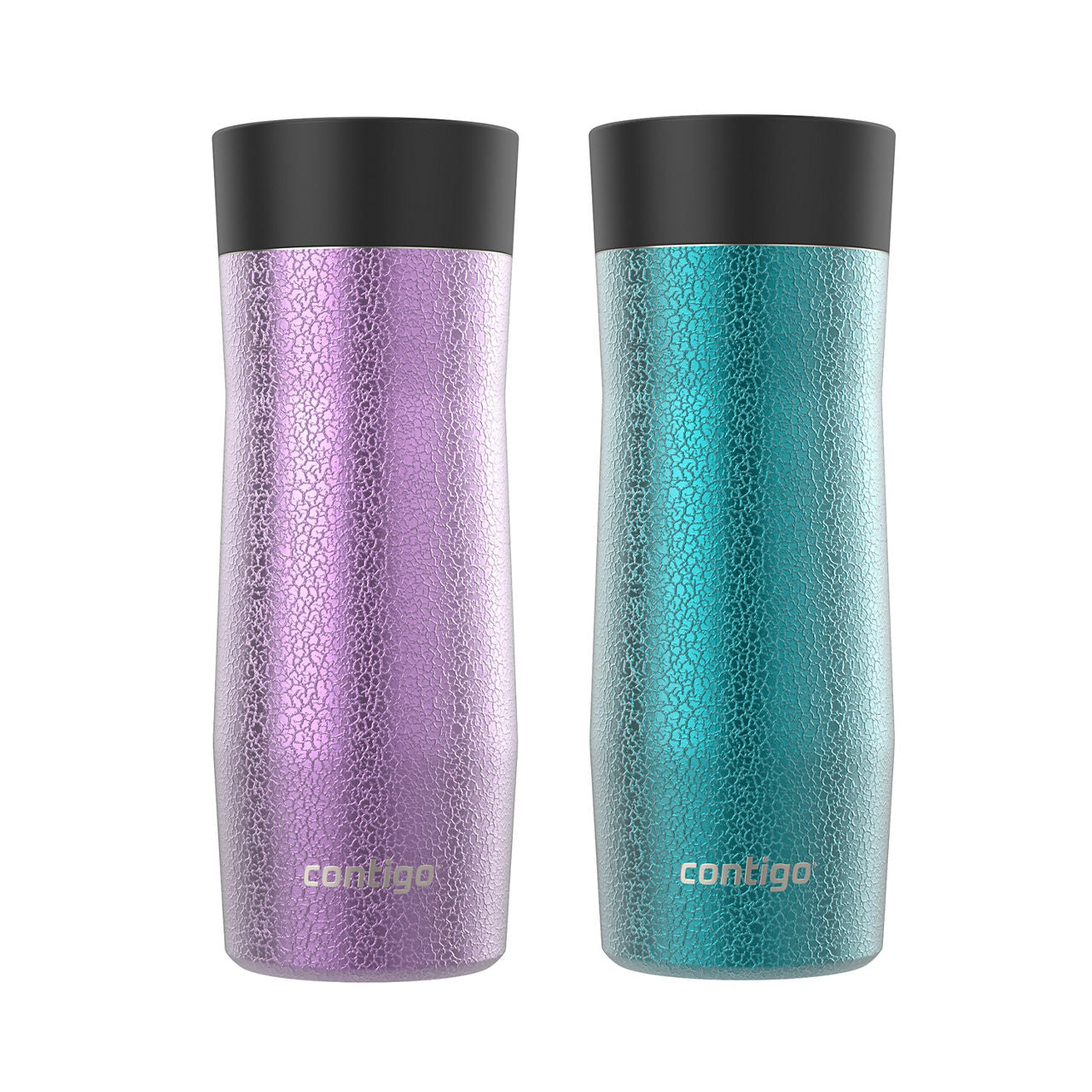 Contigo® West Loop 3.0 Stainless Steel Travel Mug with AUTOSEAL® Lid | 16oz | 2-Pack | Crystal Pansy & Crystal Juniper