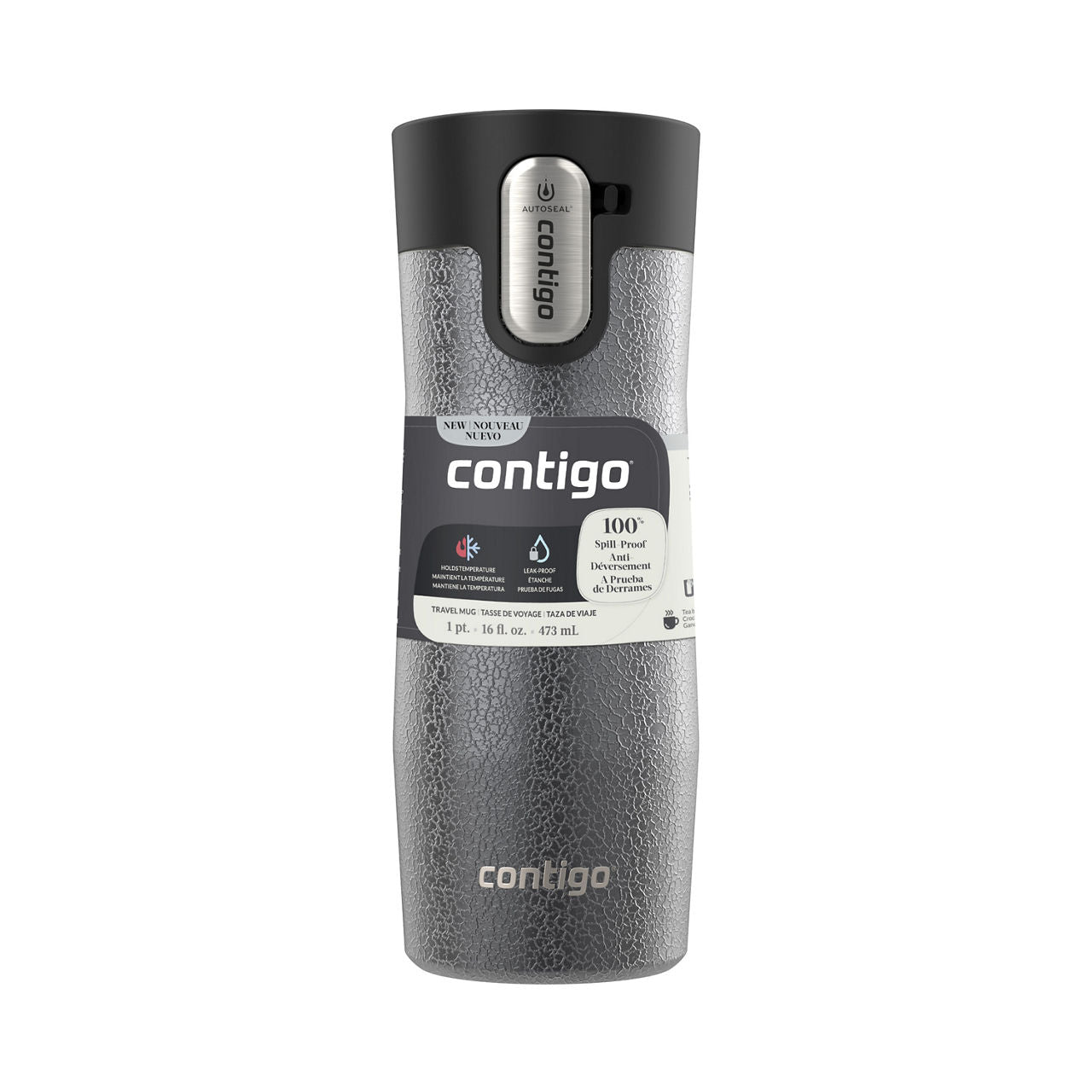 Contigo® West Loop 3.0 Stainless Steel Travel Mug with AUTOSEAL® Lid | 16oz | Crystal Sake