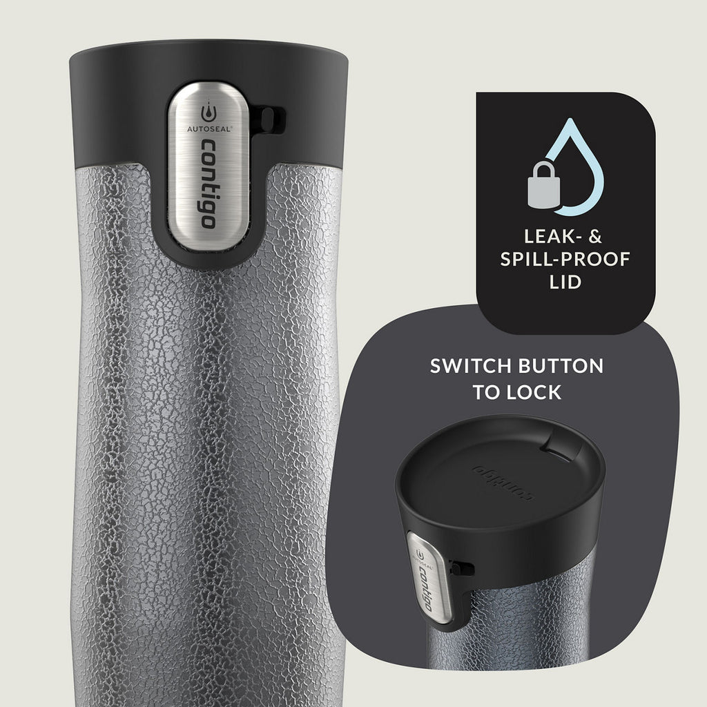 Contigo® West Loop 3.0 Stainless Steel Travel Mug with AUTOSEAL® Lid | 16oz | Crystal Sake