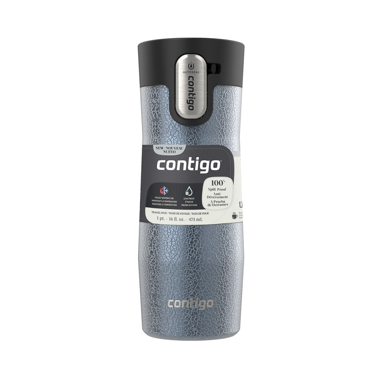 Contigo® West Loop 3.0 Stainless Steel Travel Mug with AUTOSEAL® Lid | 16oz | Crystal Lakeside