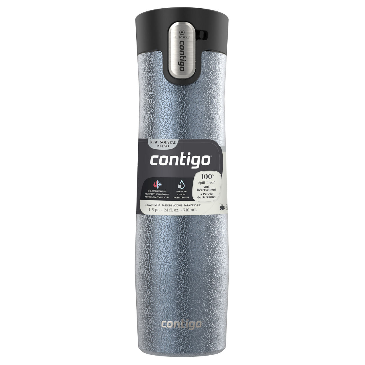 Contigo® West Loop 3.0 Stainless Steel Travel Mug with AUTOSEAL® Lid | 24oz | Crystal Lakeside