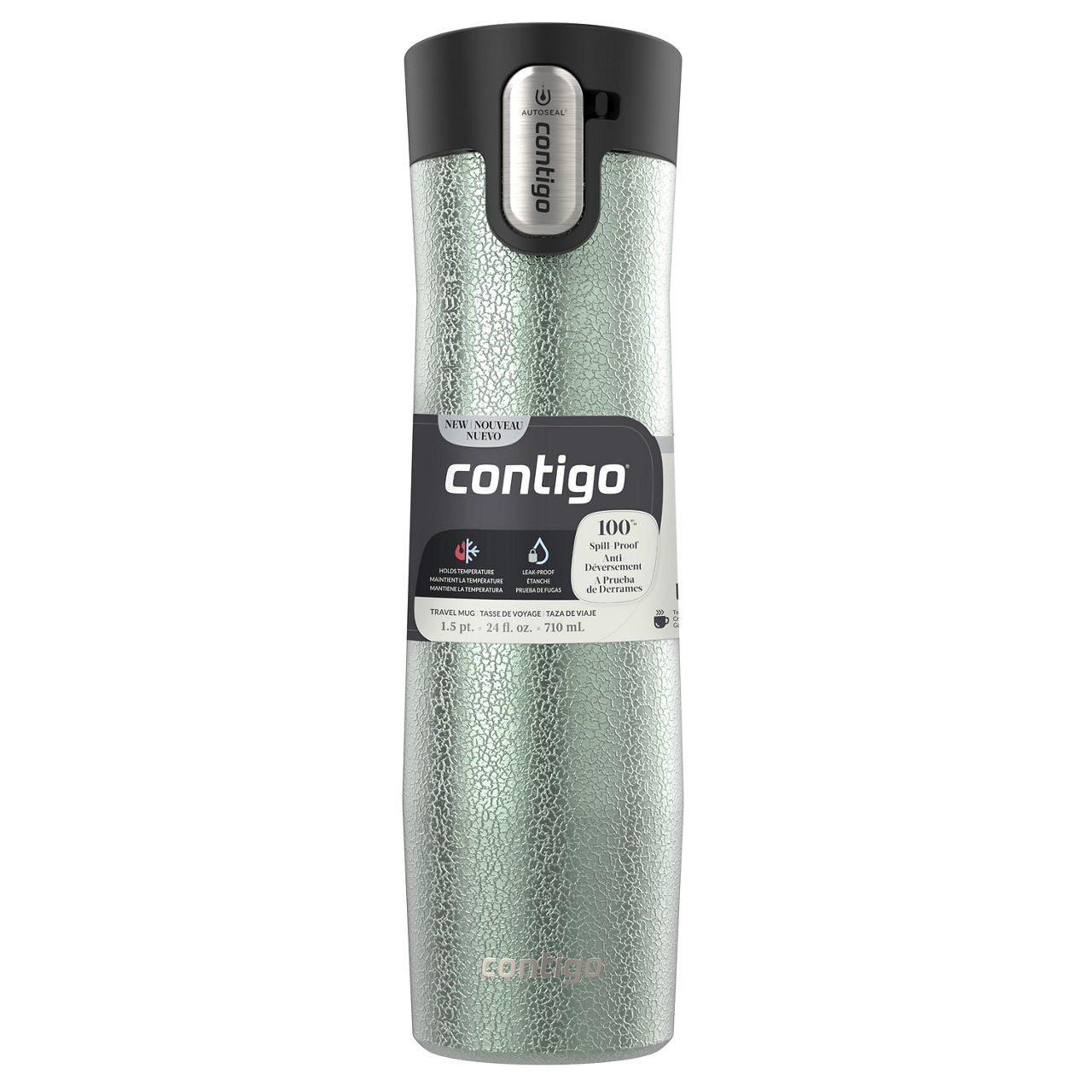Contigo® West Loop 3.0 Stainless Steel Travel Mug with AUTOSEAL® Lid | 24oz | Crystal Agave