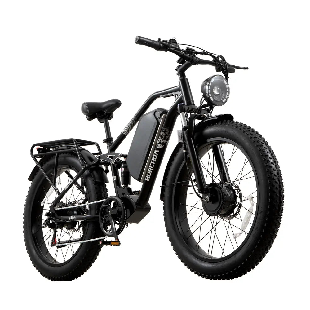 Y3 AWD | 5000W Dual Motor & 52V 30Ah Battery - Black