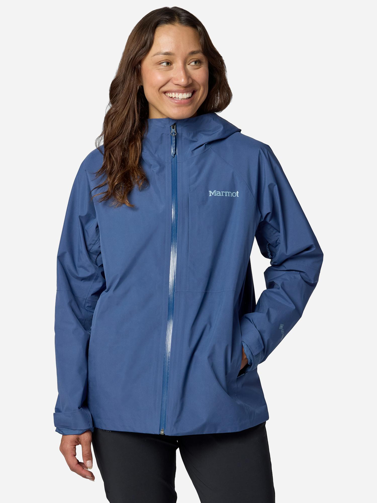 Marmot Women's Waypoint GORE-TEX® Rain Jacket in Blue Currant