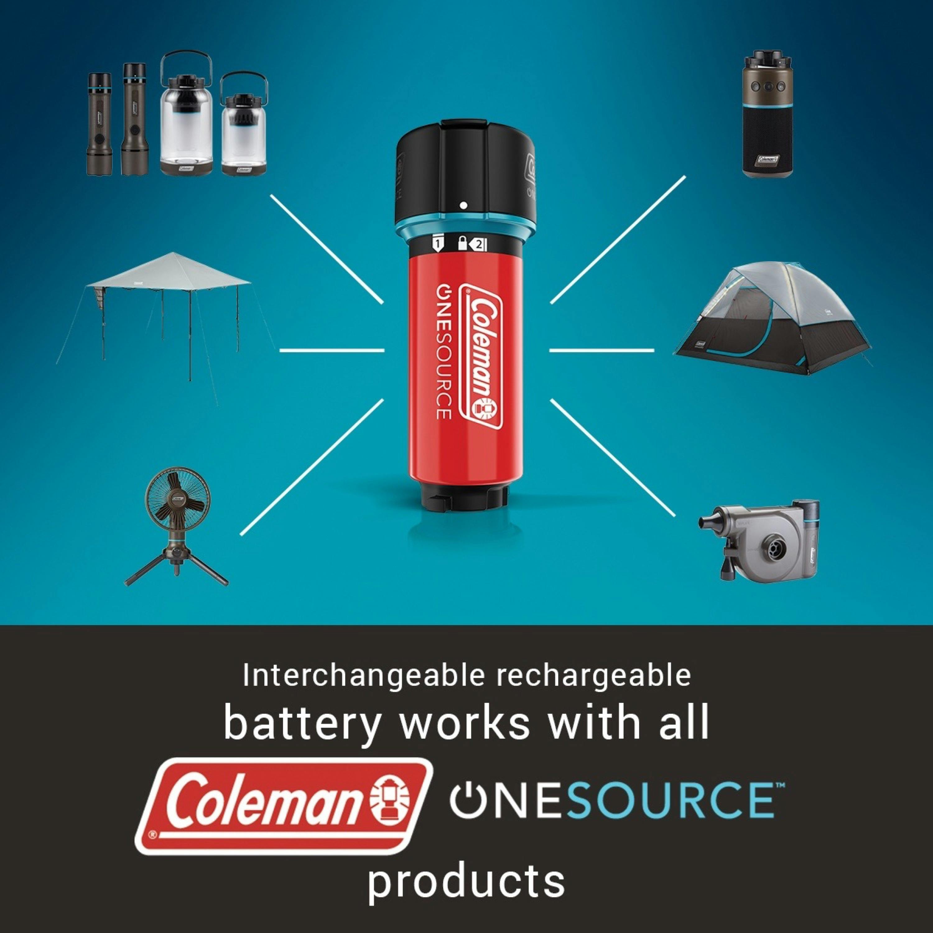 Coleman OneSource™ Rechargeable Lithium-Ion Battery | Pack of 1 | Black & Red
