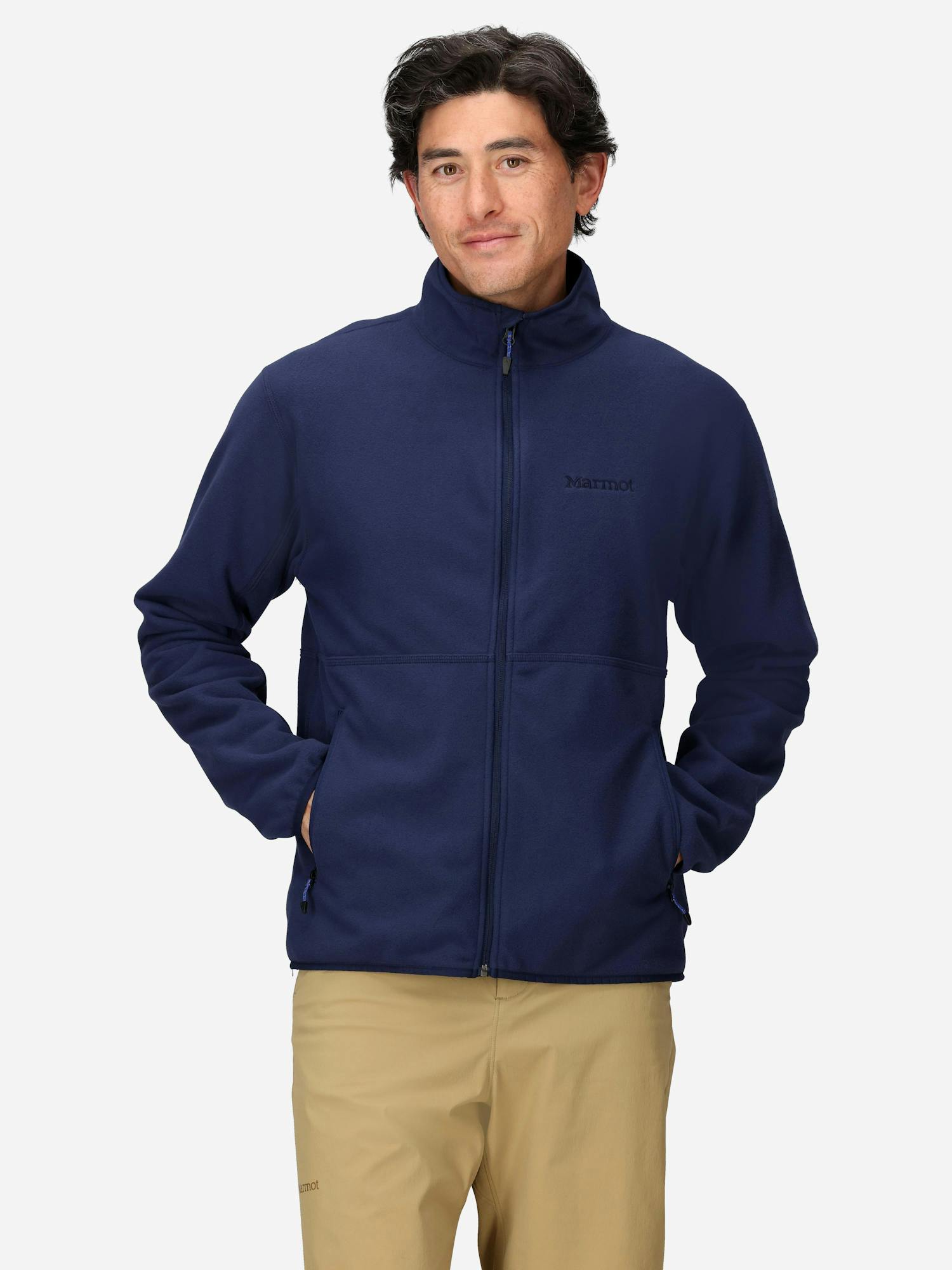 Marmot Men's Rocklin Fleece Full-Zip Jacket in Arctic Navy