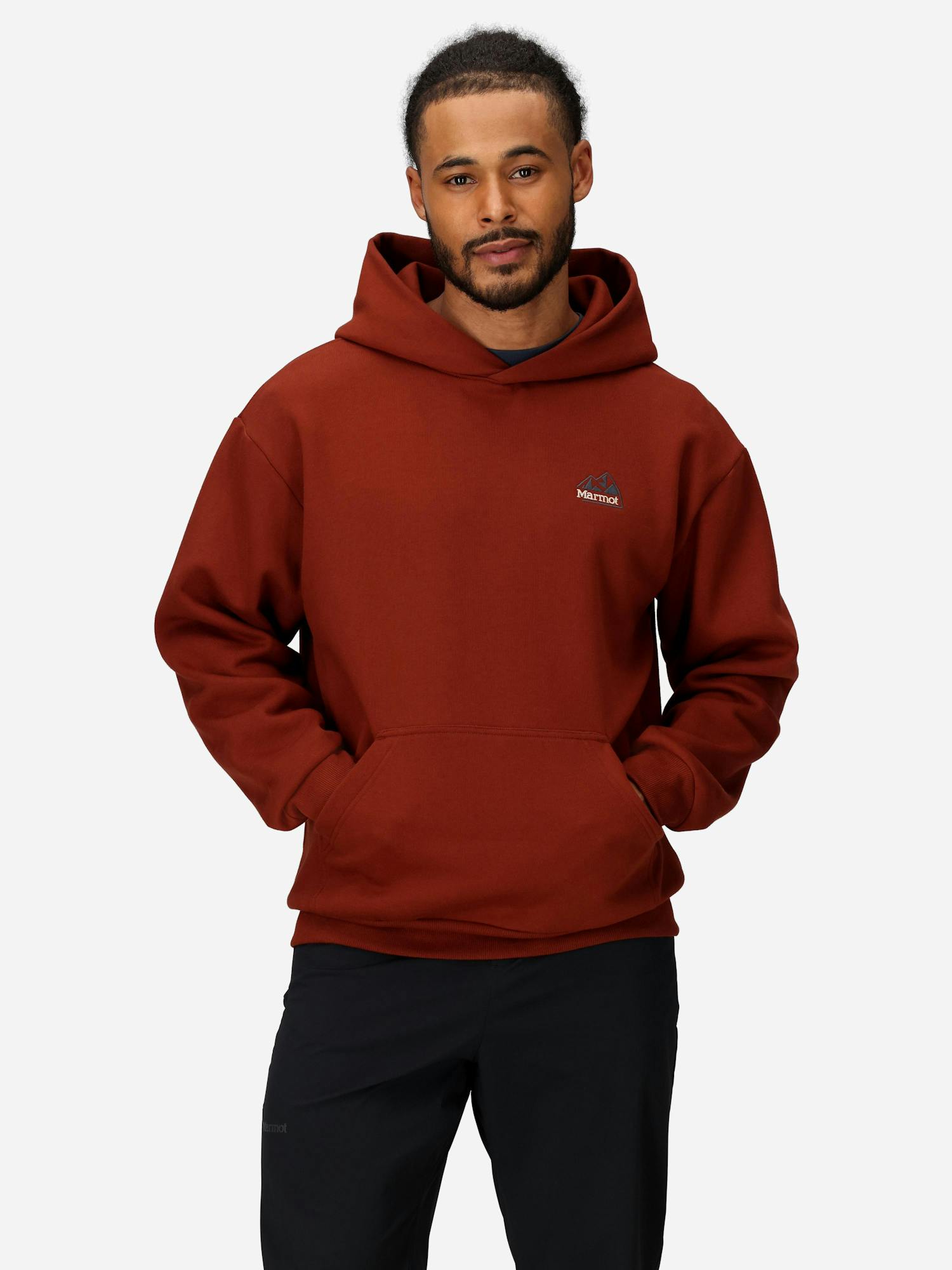 Marmot Men's Peaks Hoodie Jacket in Pecan | Cotton