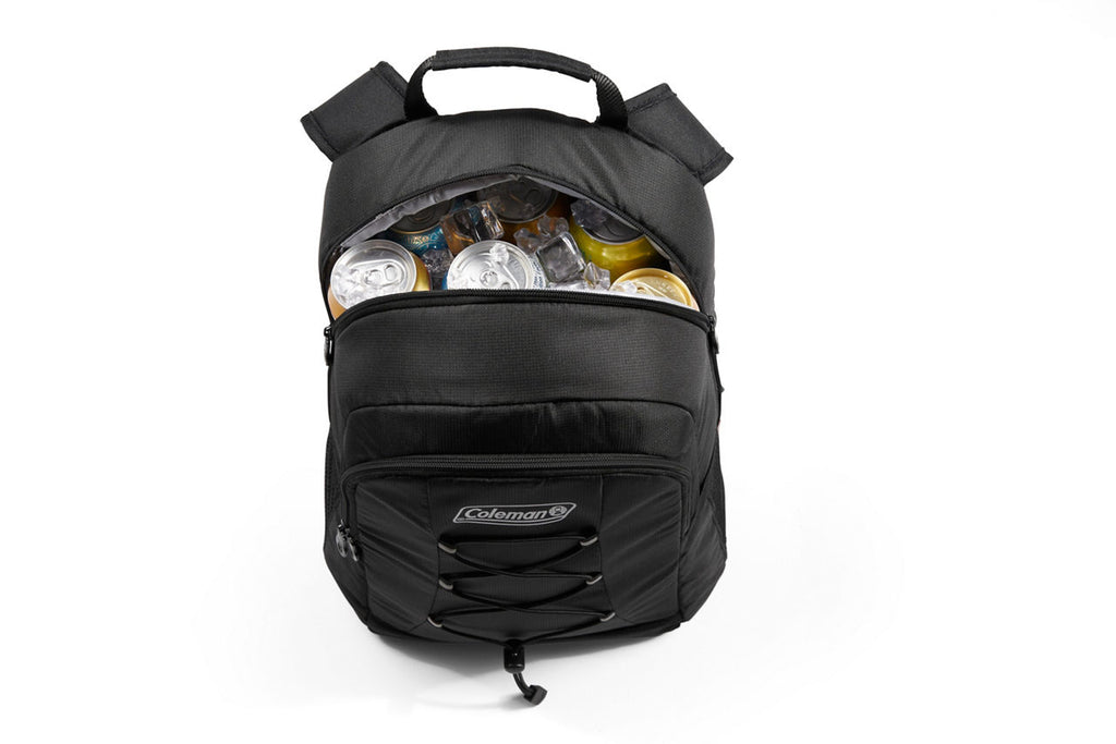 Coleman CHILLER™ 28-Can Soft-Sided Backpack Cooler | Black