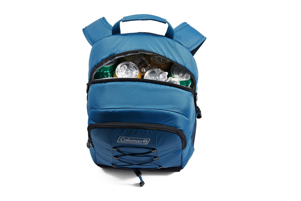 Coleman CHILLER™ 28-Can Soft-Sided Backpack Cooler | Deep Ocean