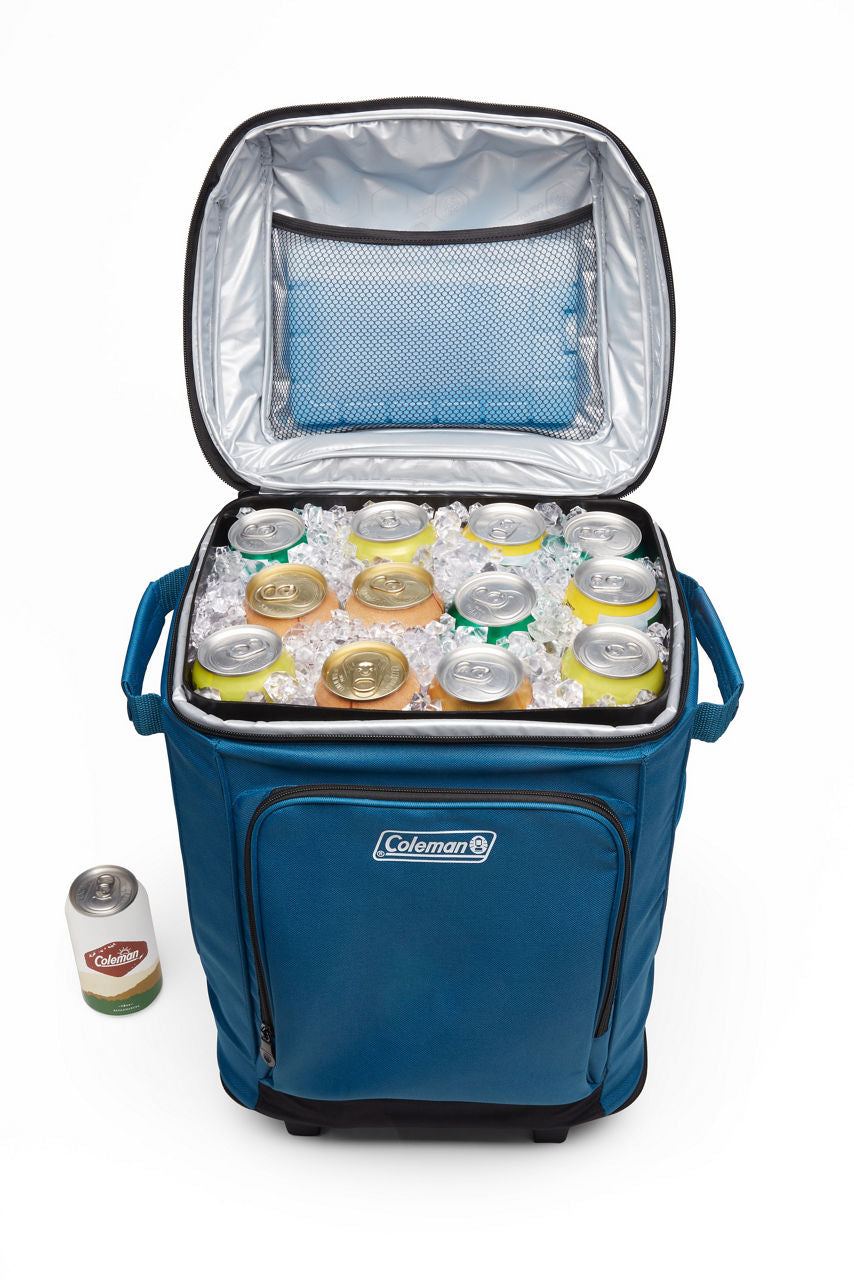 Coleman CHILLER™ 42-Can Soft-Sided Portable Cooler with Wheels | Deep Ocean