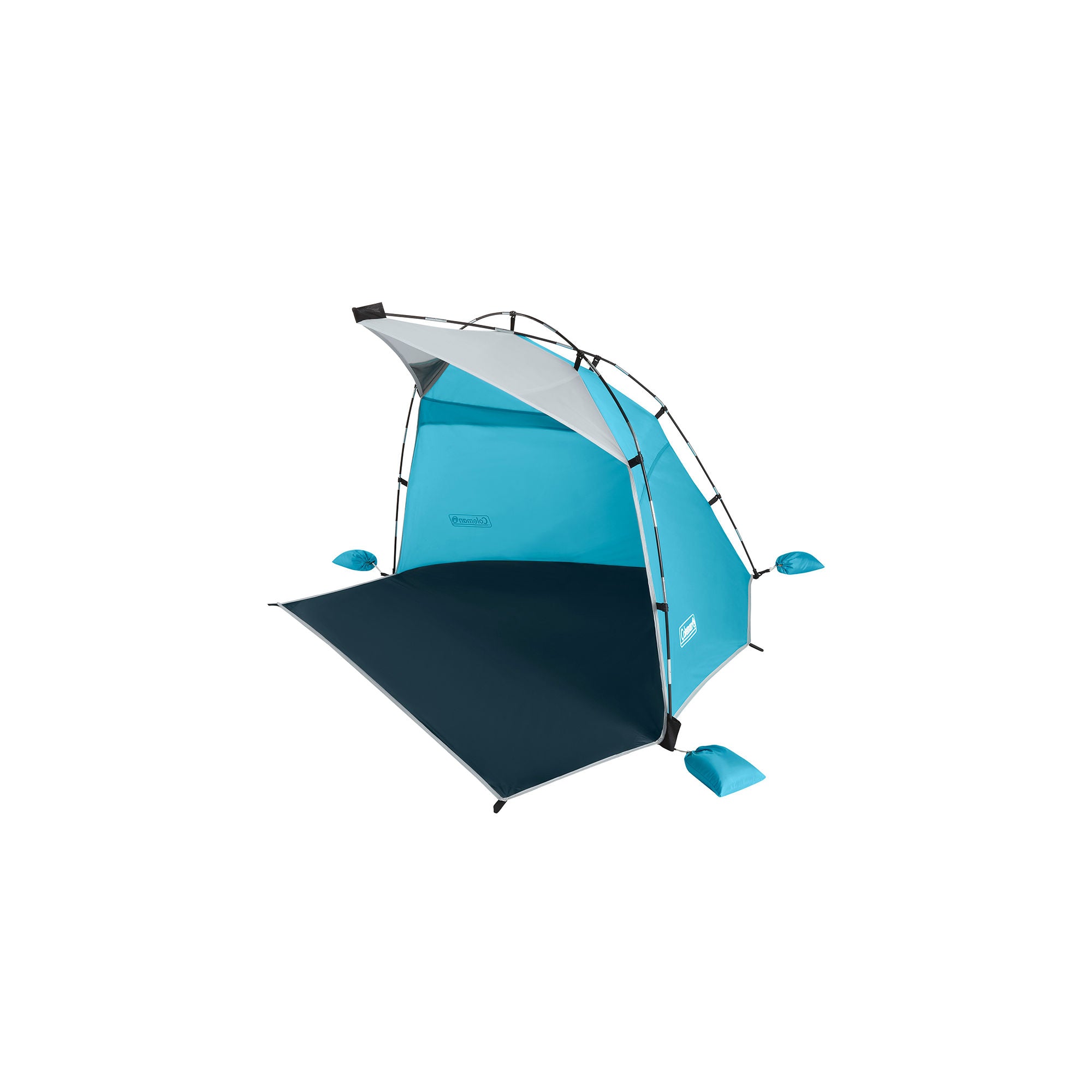 Coleman Skyshade™ Small Compact Beach Shade | Caribbean Sea | 5.5 ft. x 5.5 ft. x 3.4 ft.