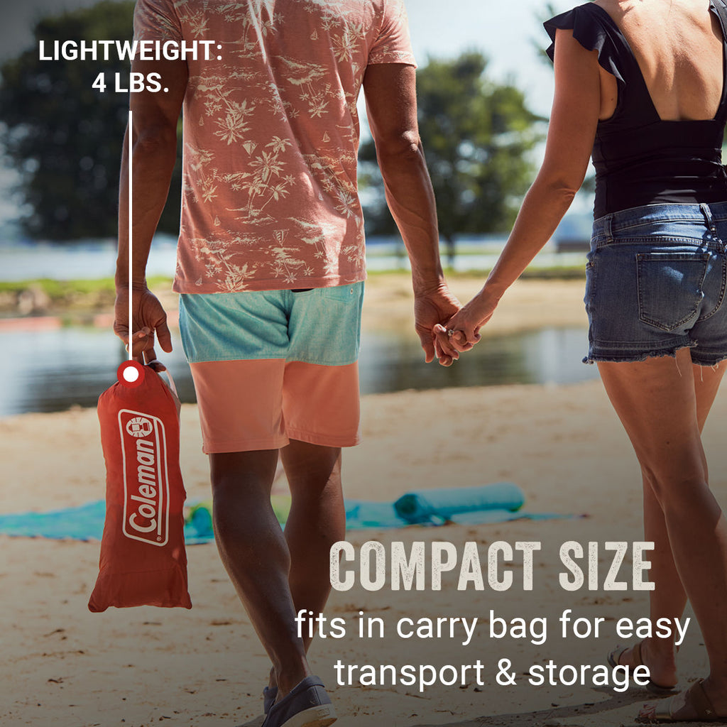 Coleman Skyshade™ Large Compact Beach Shade | 6.8 ft. x 7.5 ft. x 4.5 ft. | Tigerlily