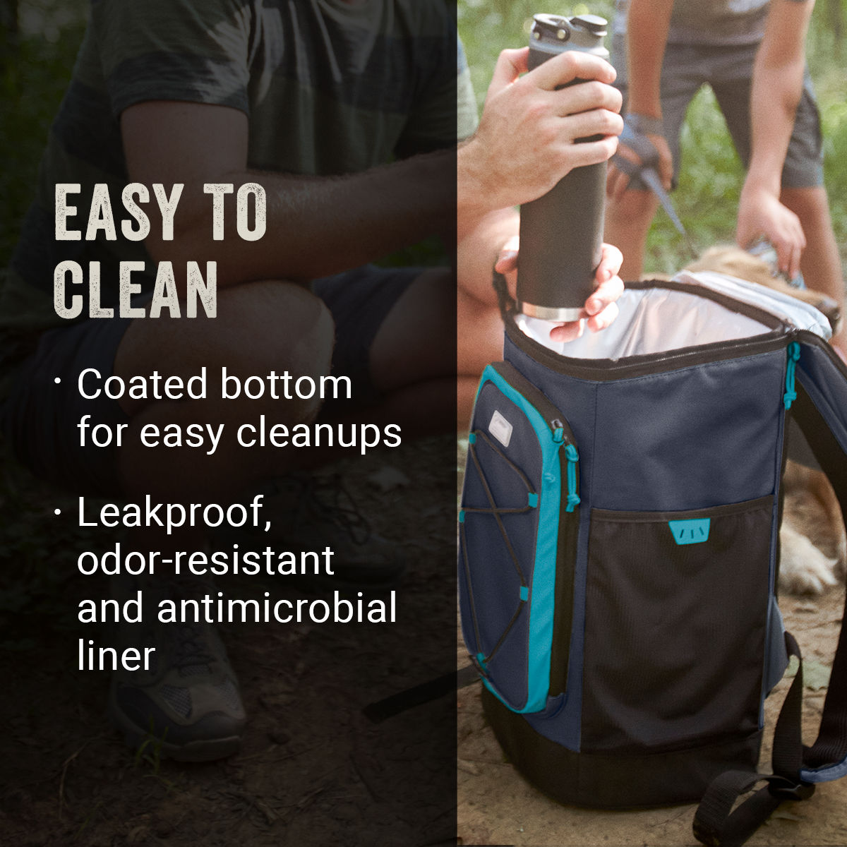Coleman XPAND™ 30-Can Soft Cooler Backpack | Blue Nights