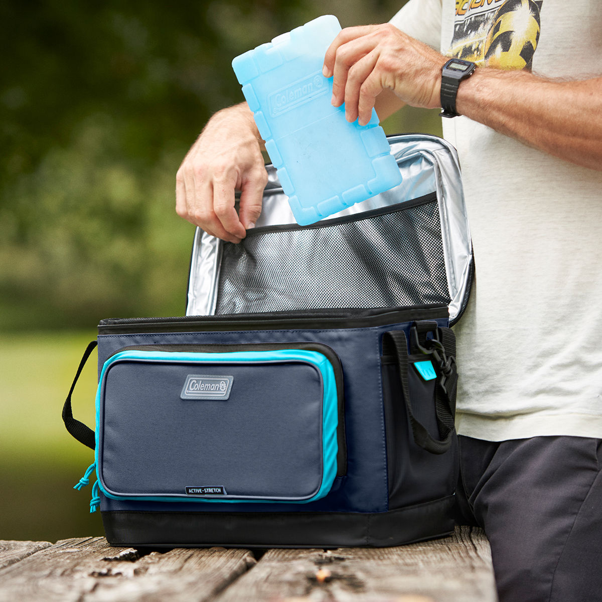 Coleman XPAND™ 30-Can Soft Cooler | Blue Nights