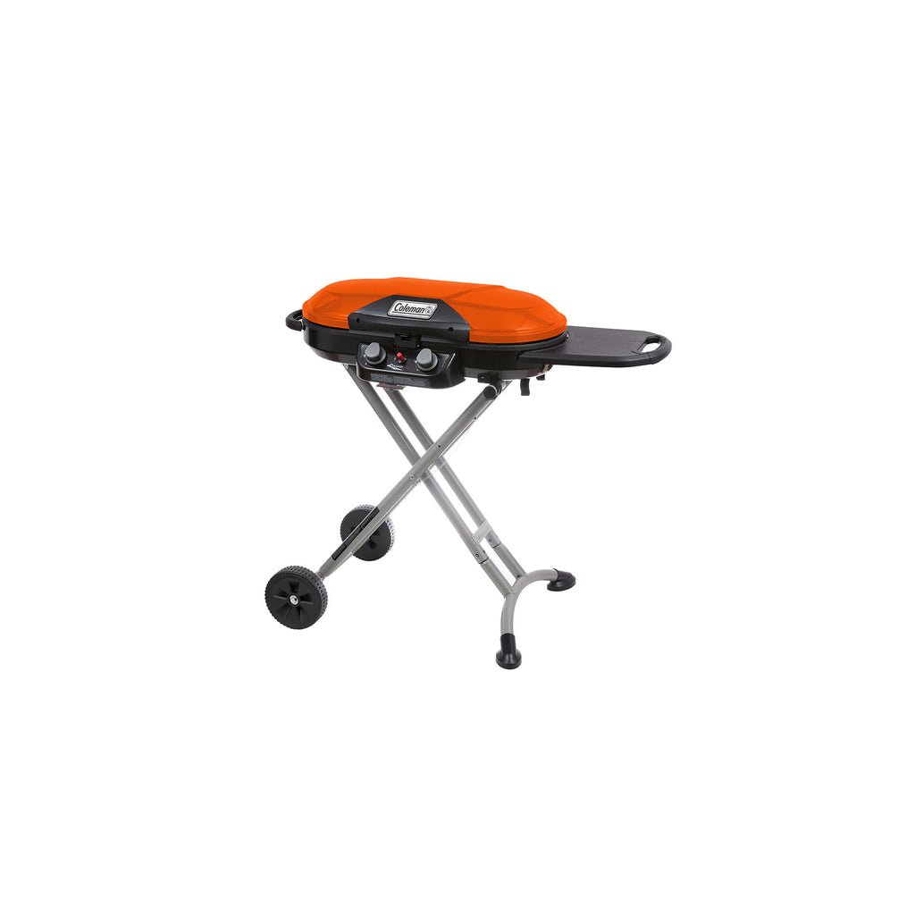 Coleman RoadTrip® X-Cursion 2 Burner Propane Gas Portable Grill | Orange | 20,000 BTUs | 2 Independently Adjustable Burners | Easy Cleaning