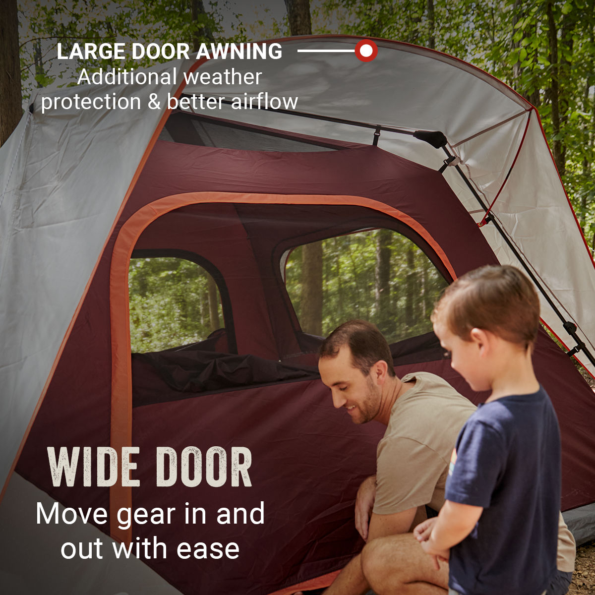 Coleman Skylodge™ 4-Person Instant Camping Tent | Blackberry | 7.5 x 7.5 ft