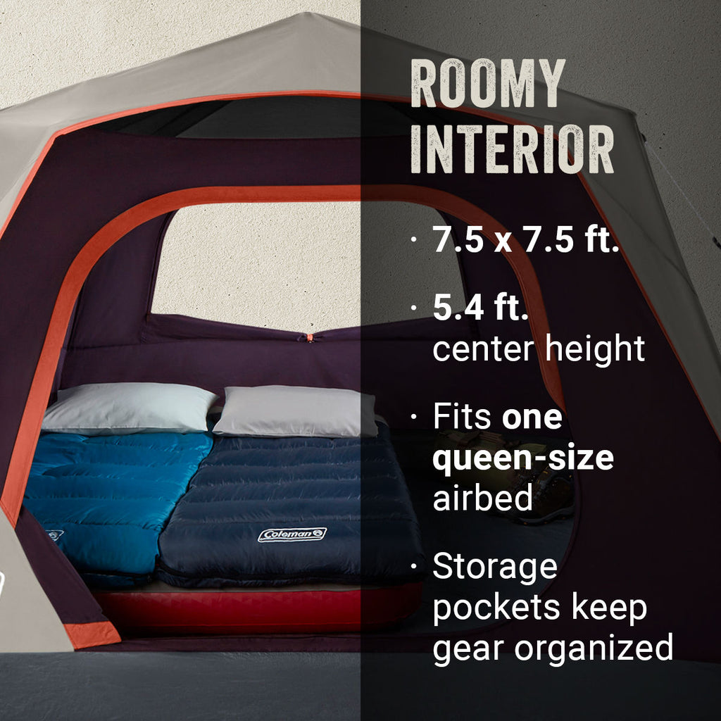 Coleman Skylodge™ 4-Person Instant Camping Tent | Blackberry | 7.5 x 7.5 ft