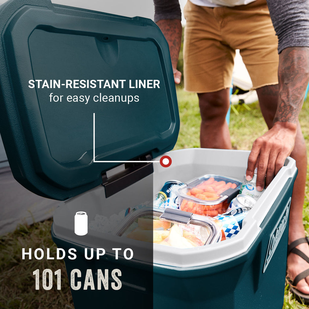 Coleman 316 Series™ 65-Quart Hard Cooler | Space | Cup Holder | Supports Up To 250 lbs