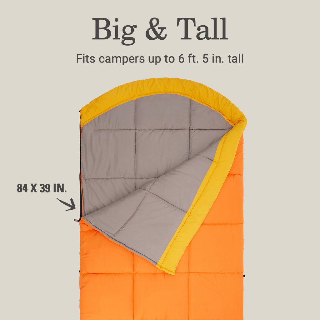 Coleman Arch Bay™ 15°F Big & Tall Sleeping Bag | Daffodil