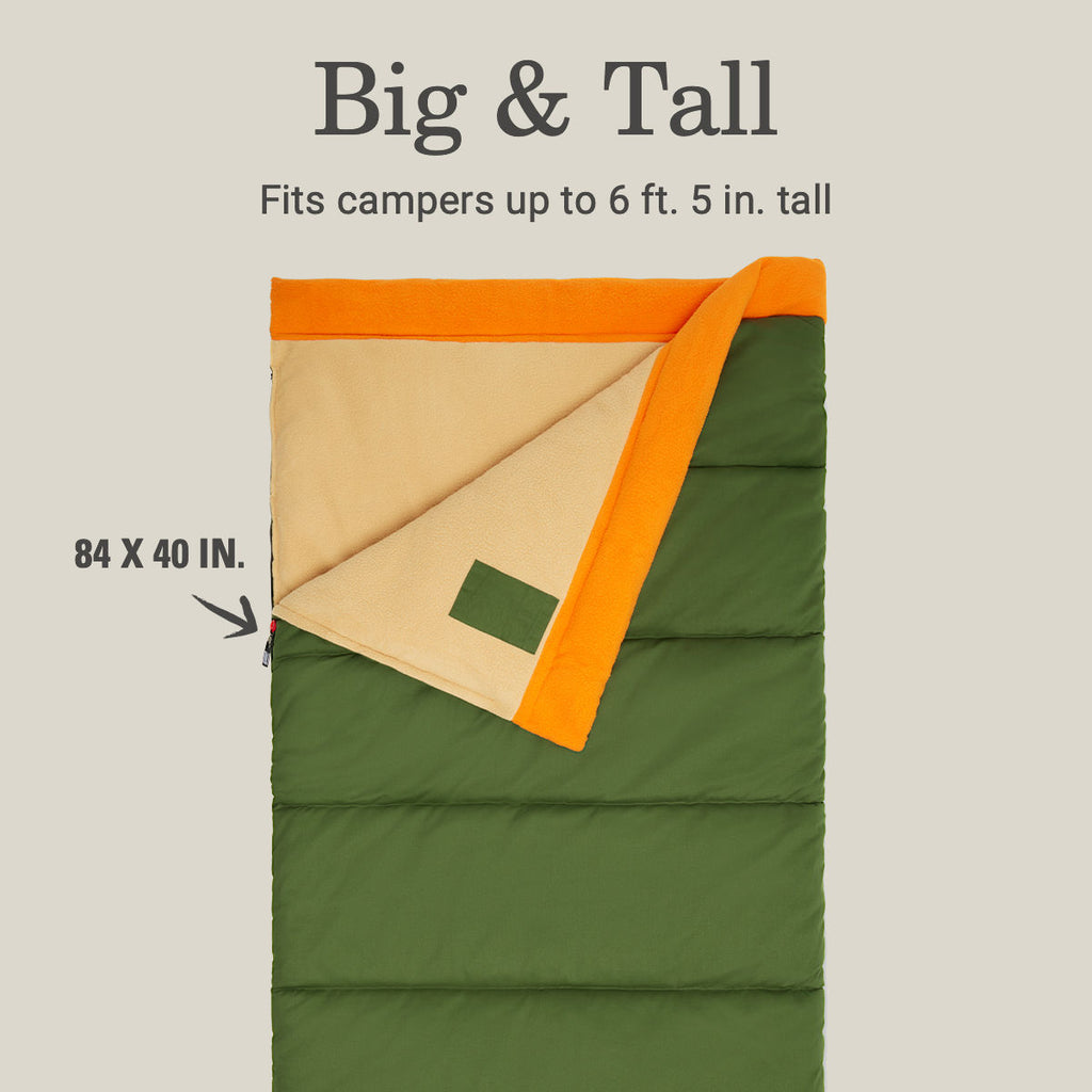 Coleman Big Game™ 0°F Big & Tall Sleeping Bag | Pine Green