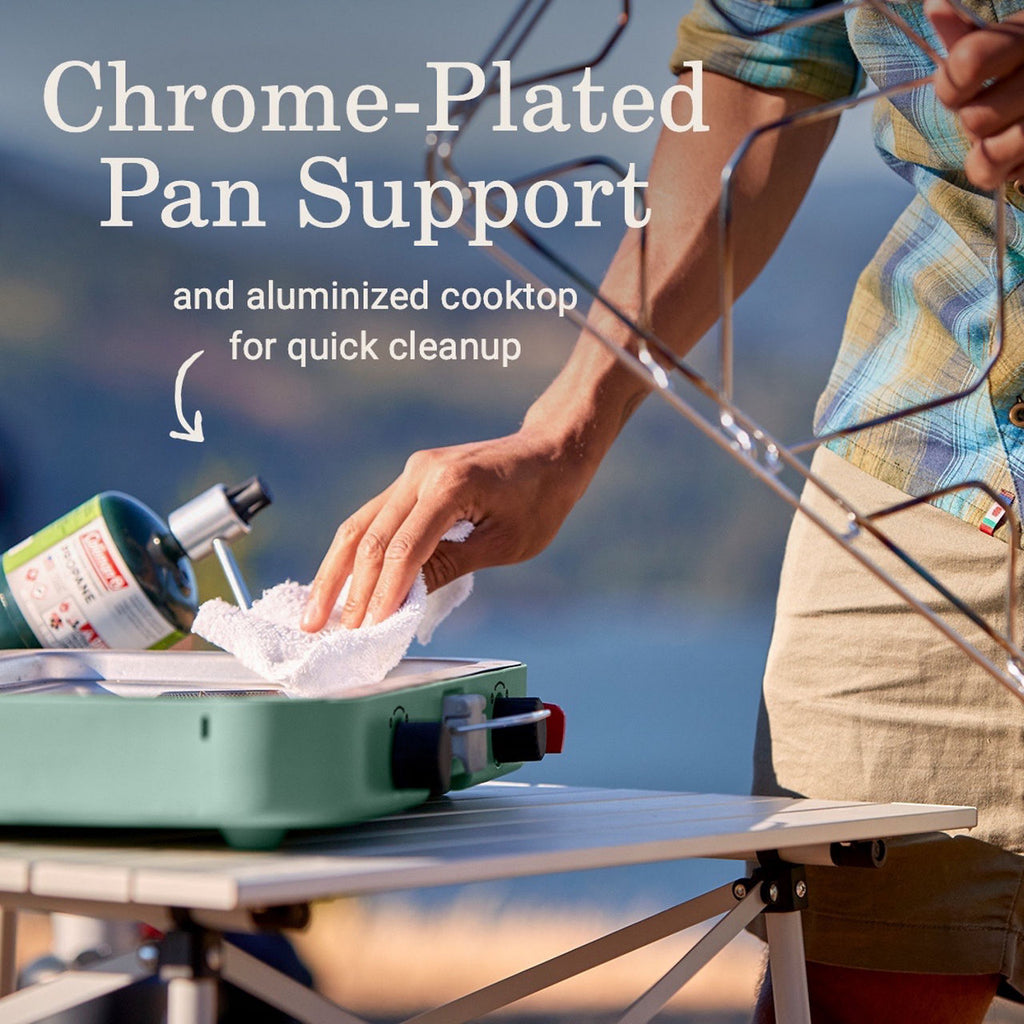 Coleman Cascade™ 222 2-Burner Camping Stove | Green