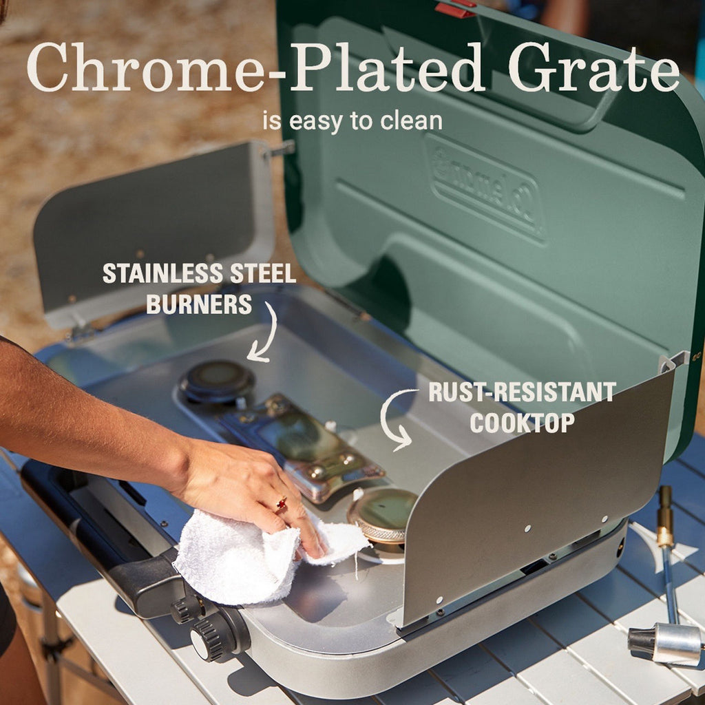 Coleman Cascade™ 328 3-Burner Camping Stove | Green