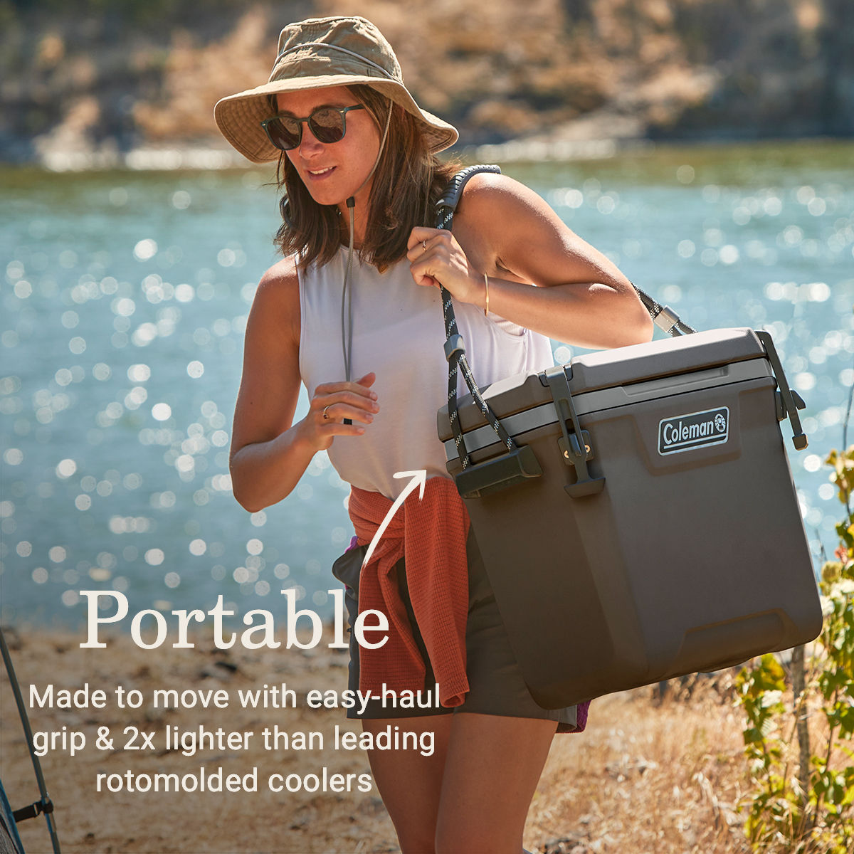 Coleman Convoy™ Series 28-Quart Portable Cooler | Grey