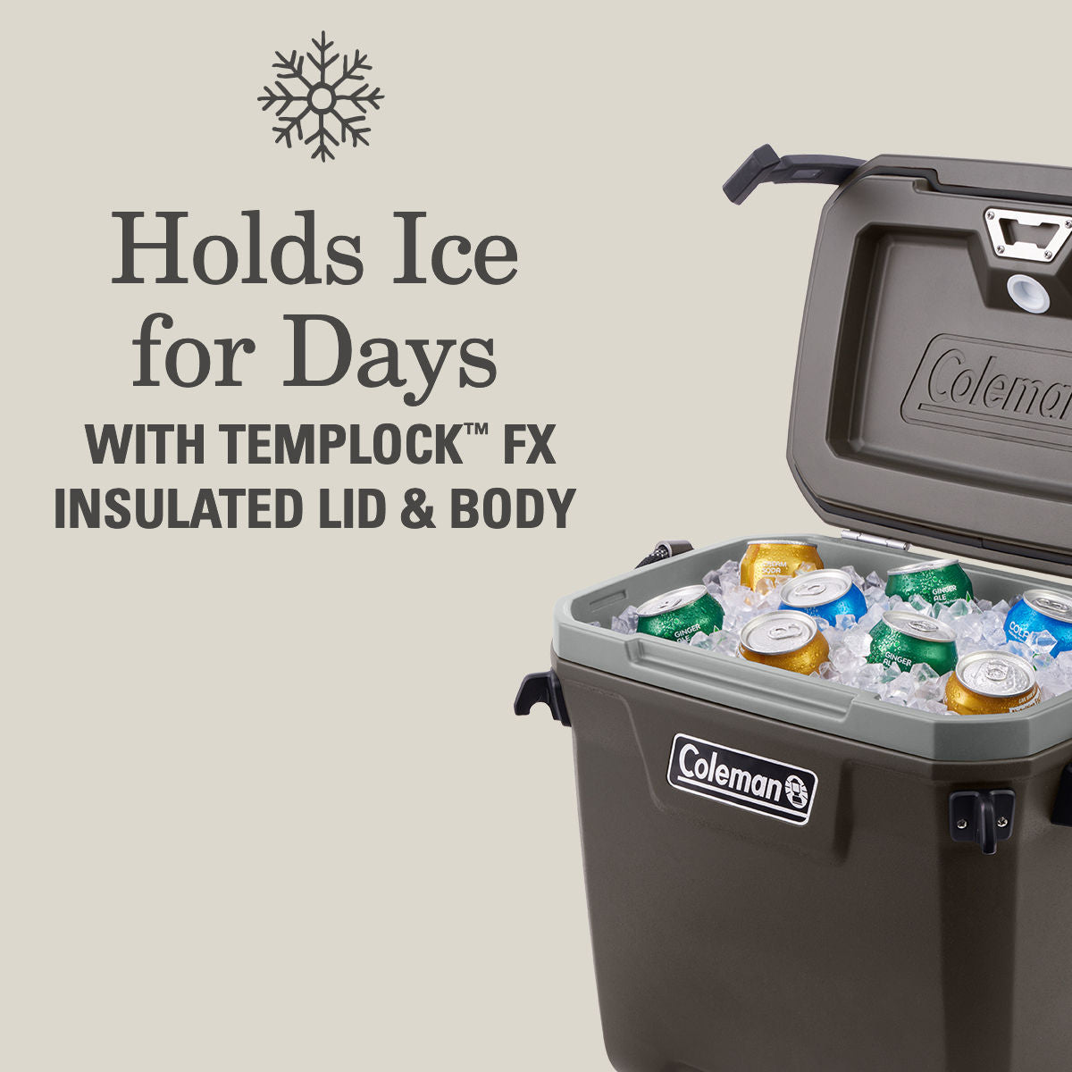 Coleman Convoy™ Series 28-Quart Portable Cooler | Grey
