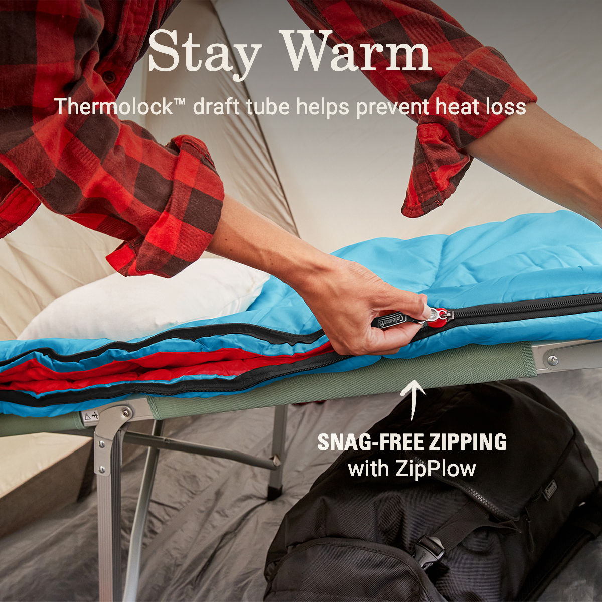 Coleman Flatlands™ 40°F Sleeping Bag | Blue