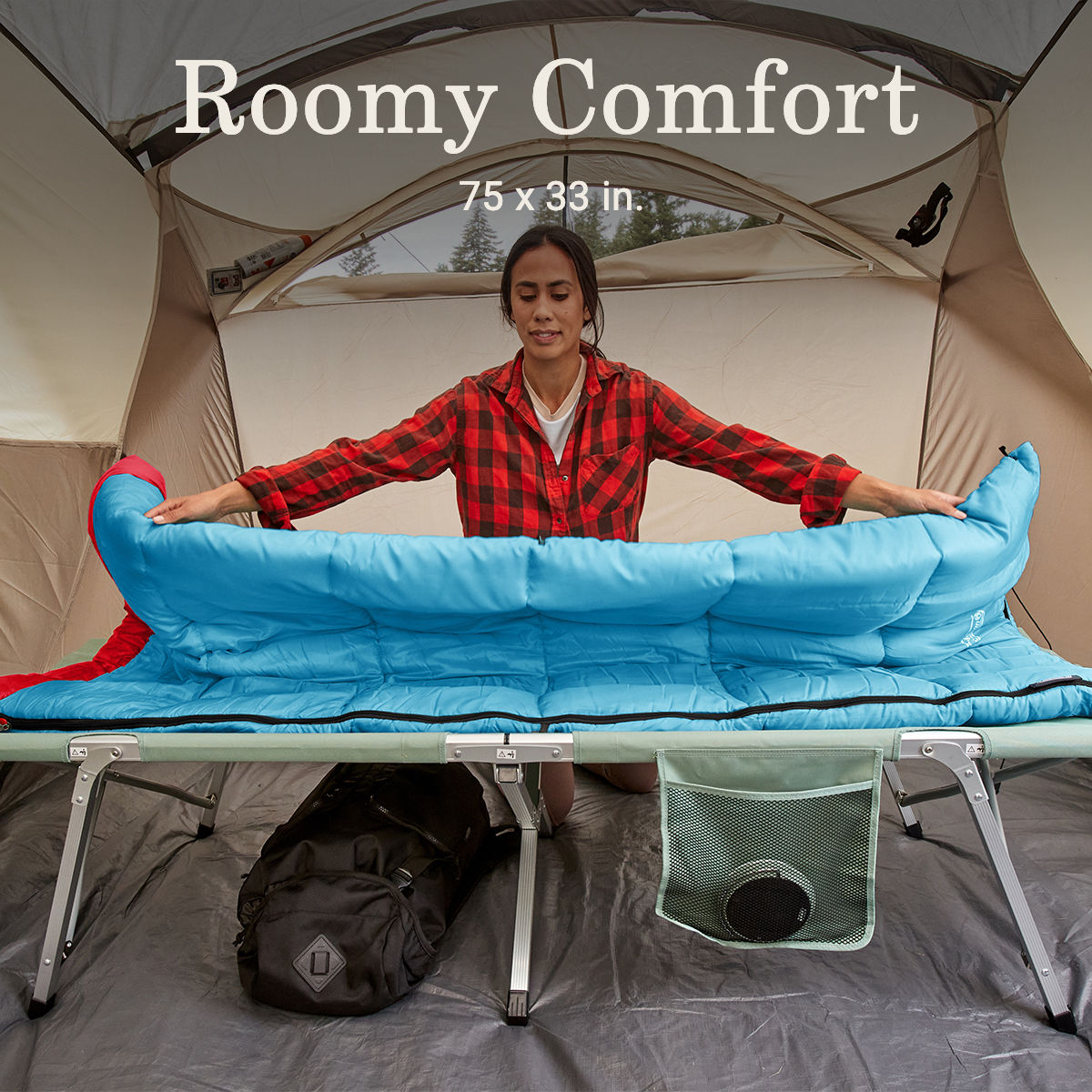 Coleman Flatlands™ 40°F Sleeping Bag | Blue