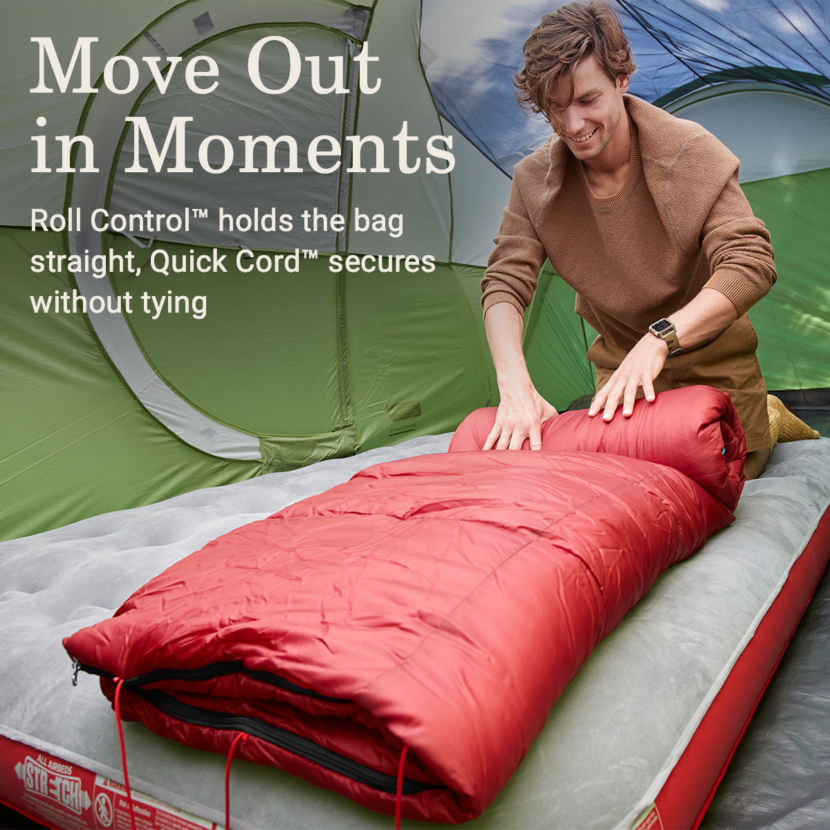 Coleman Flatlands™ 45°F Big & Tall Sleeping Bag | Red