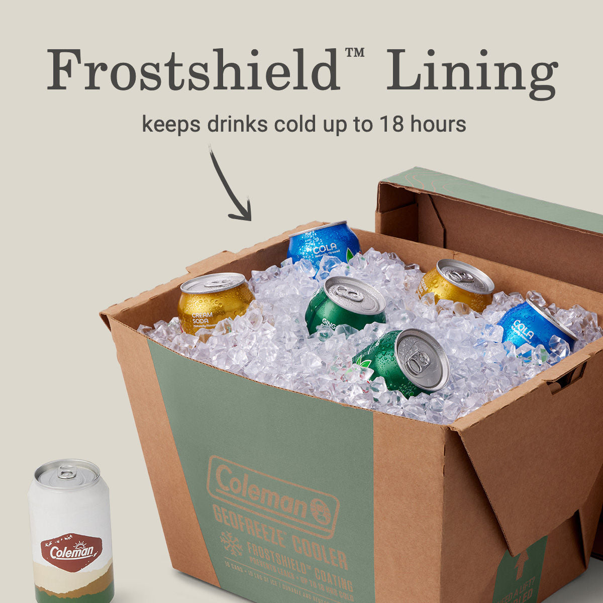 Coleman GeoFreeze™ Recyclable Cooler | Moss