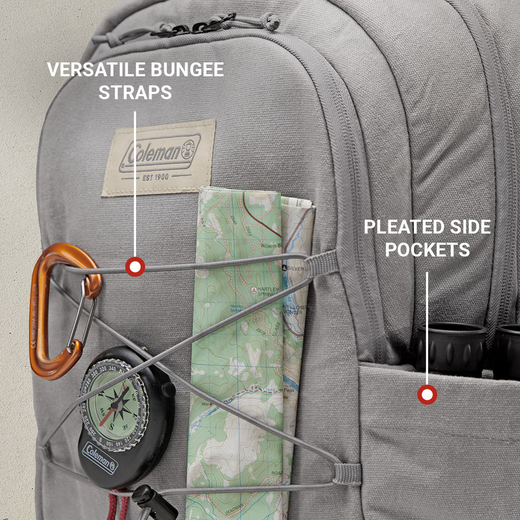 Coleman Backroads™ 30-Can Soft Cooler Backpack | Frosted Grey