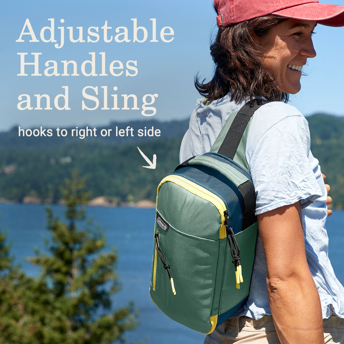 Coleman MoRph™ 6-Can Convertible Soft-Sided Cooler Sling | Moss