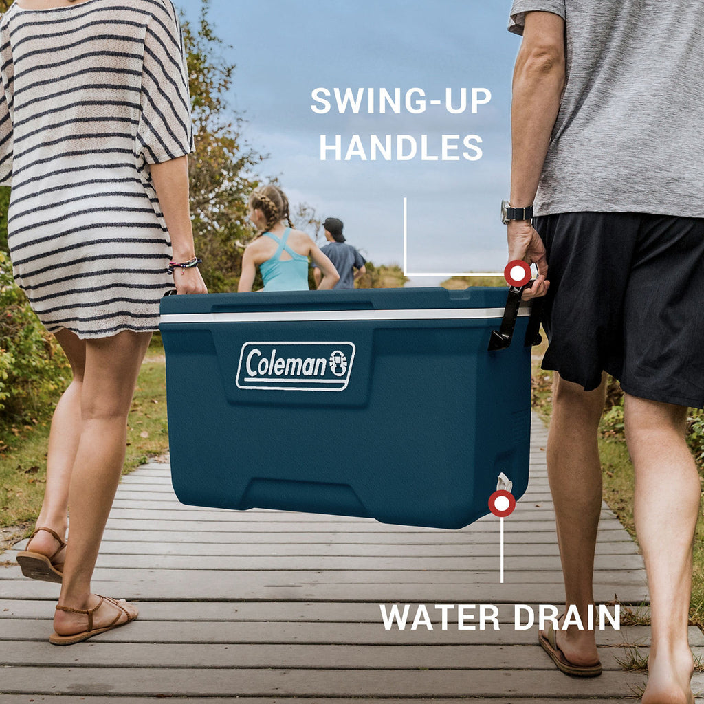 Coleman 316 Series™ 70-Quart Hard Cooler | Space Blue | Cup Holder