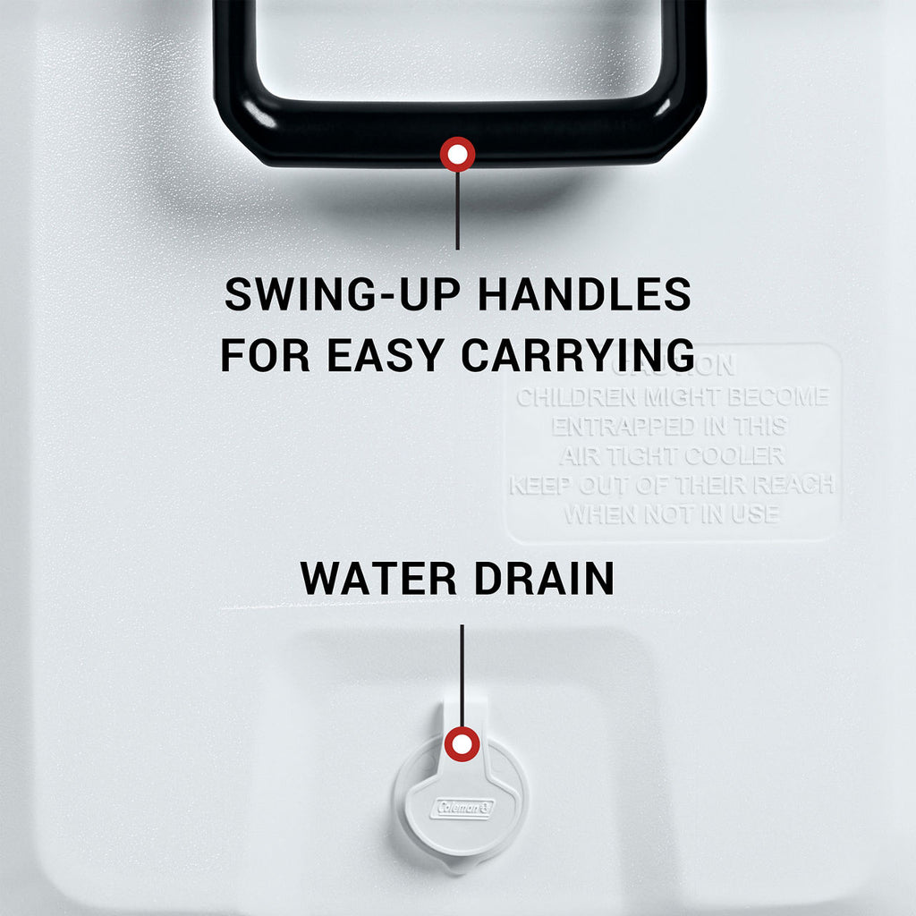 Coleman Classic Series 150-Quart Marine Hard Cooler | White
