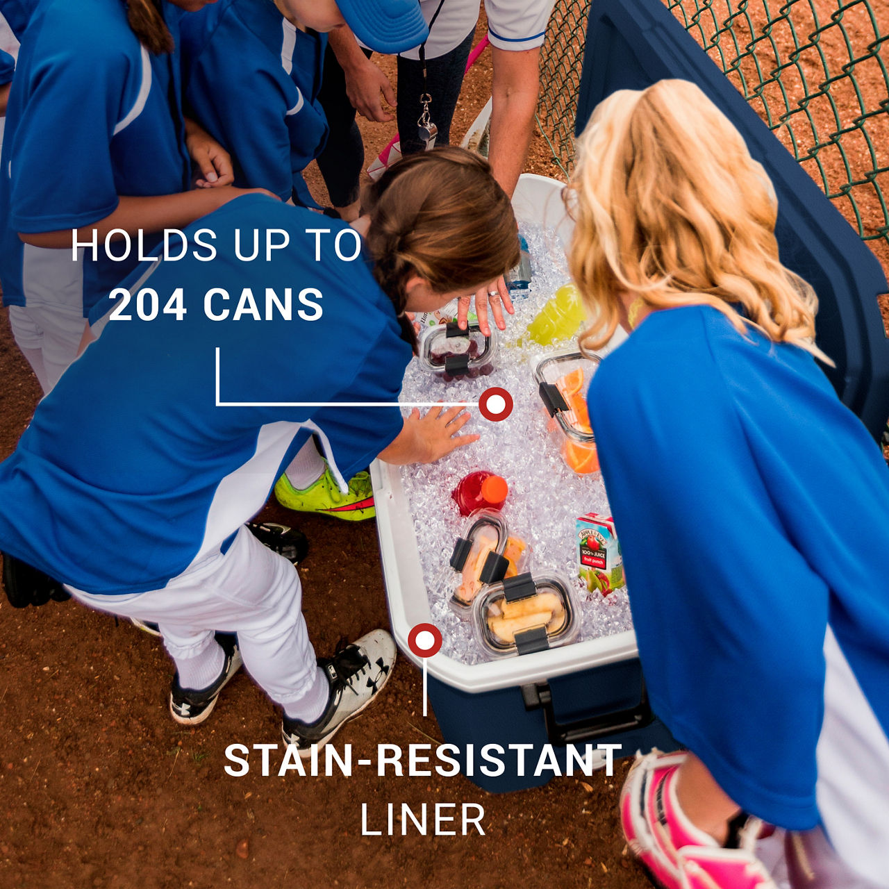 Coleman 316 Series™120-Quart Hard Cooler | Space | Cup Holder